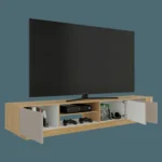 Rack Tv Maldivas 40X230X43 RTA Fresno Eu Capri Blanco