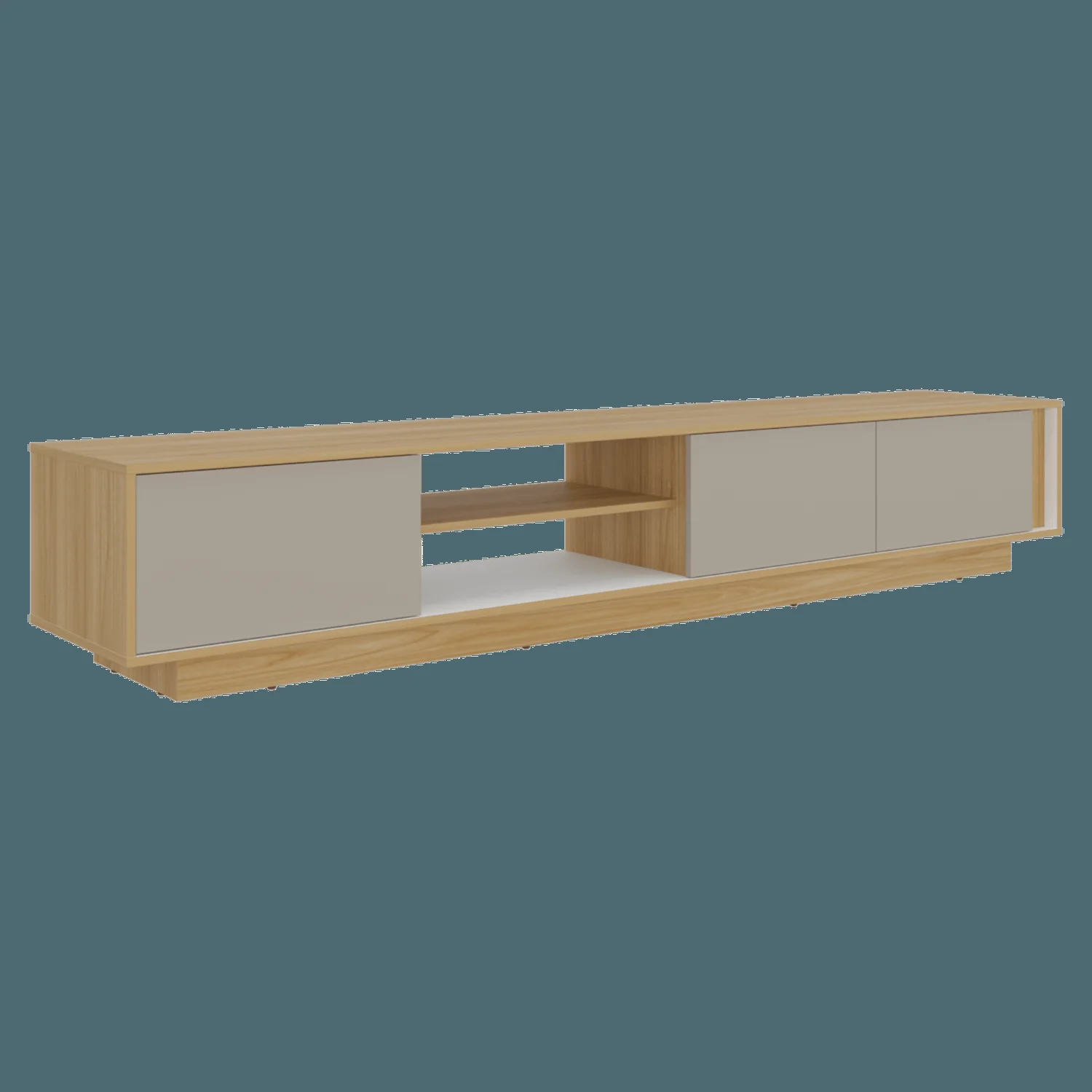 Rack Tv Maldivas 40X230X43 RTA Fresno Eu Capri Blanco - Imagen 4