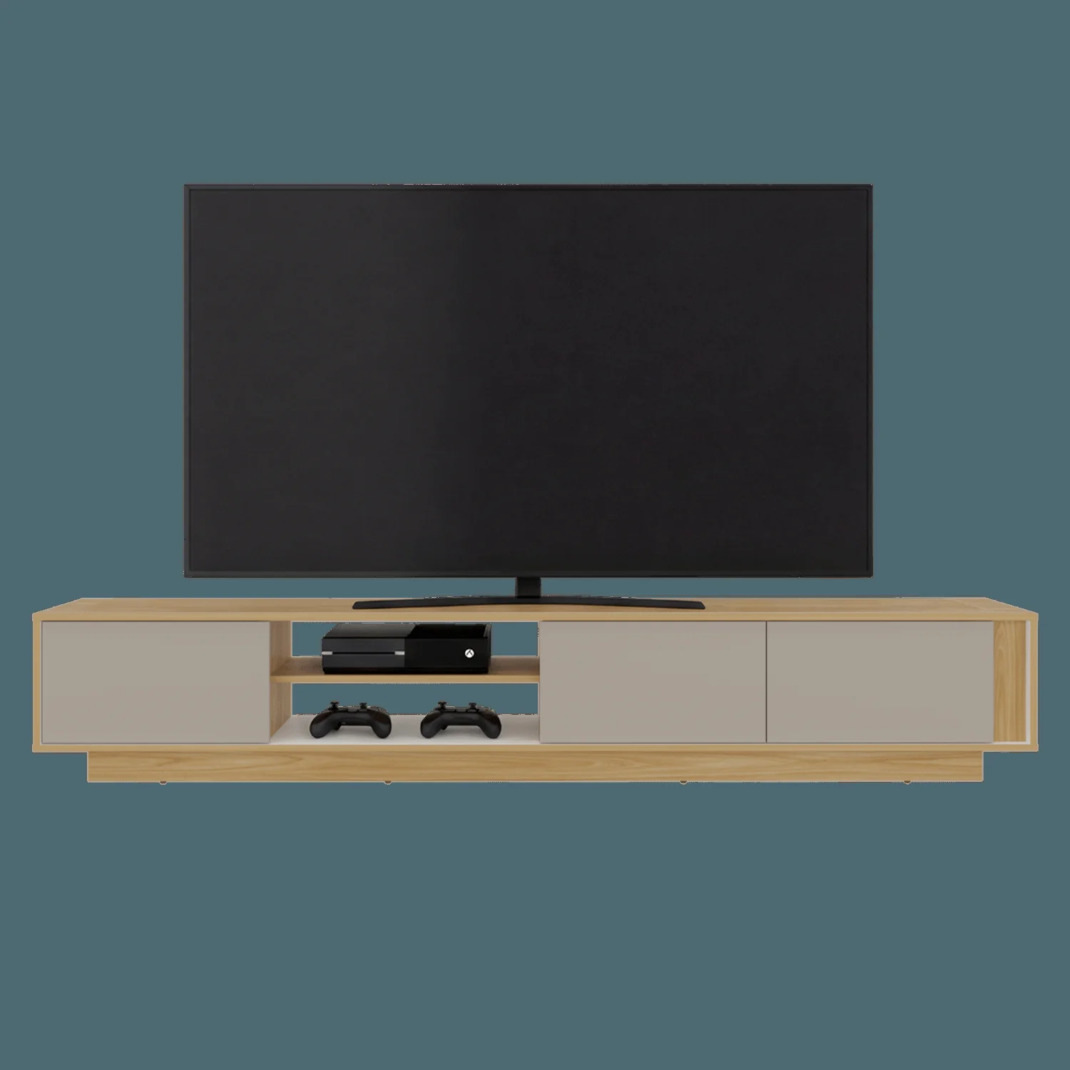 Rack Tv Maldivas 40X230X43 RTA Fresno Eu Capri Blanco - Imagen 5