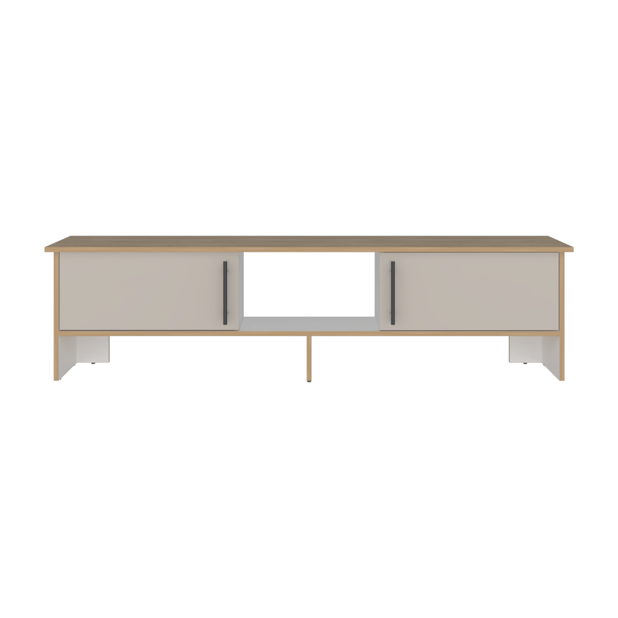 Rack Tv Dago 41X160X35 RTA Fresno Eu Capri Blanco - Imagen 6