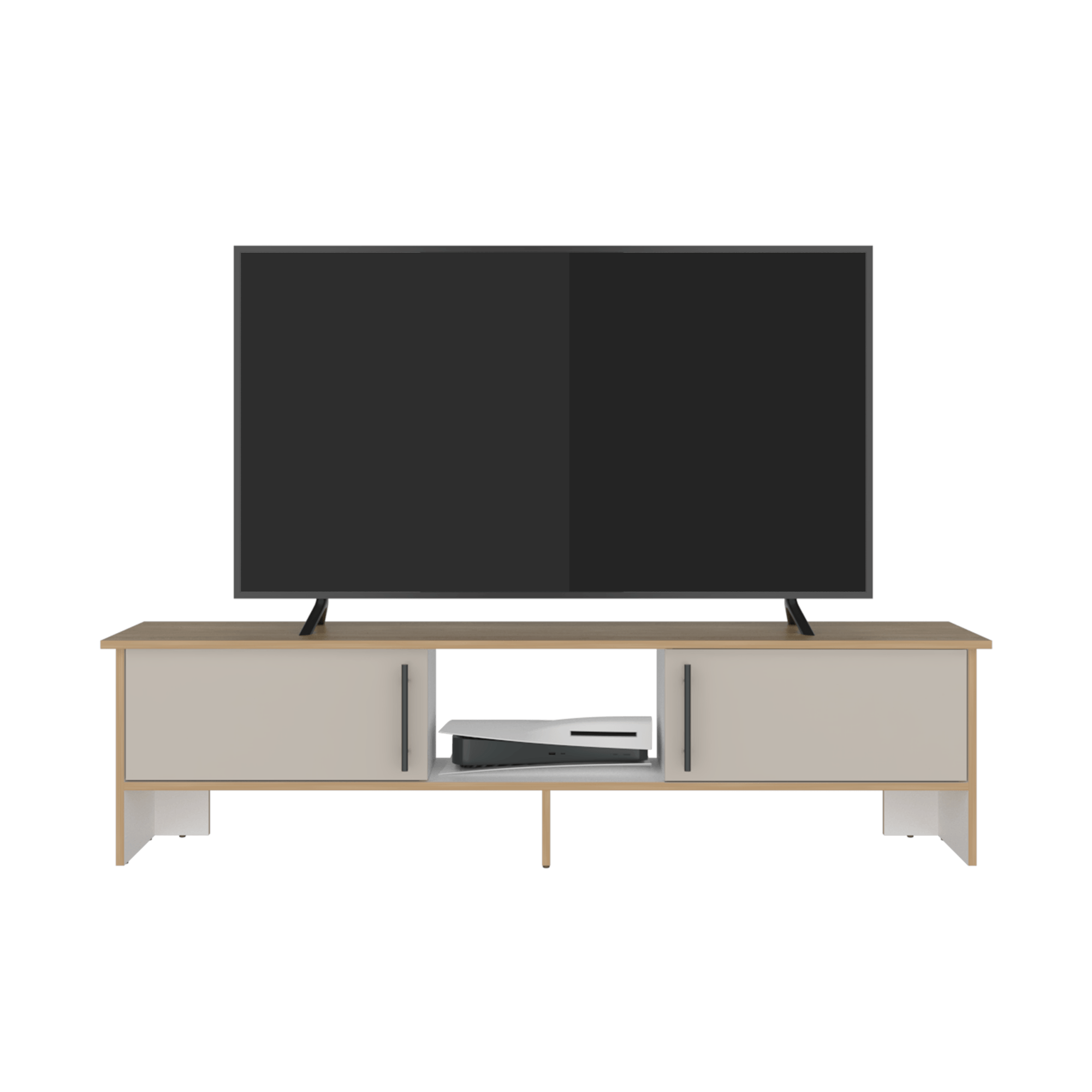 Rack Tv Dago 41X160X35 RTA Fresno Eu Capri Blanco - Imagen 7