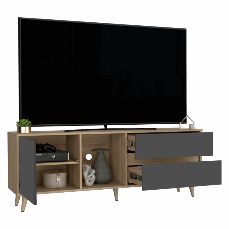 Rack para TV Salem 58X158X38 RTA Fresno Plomo
