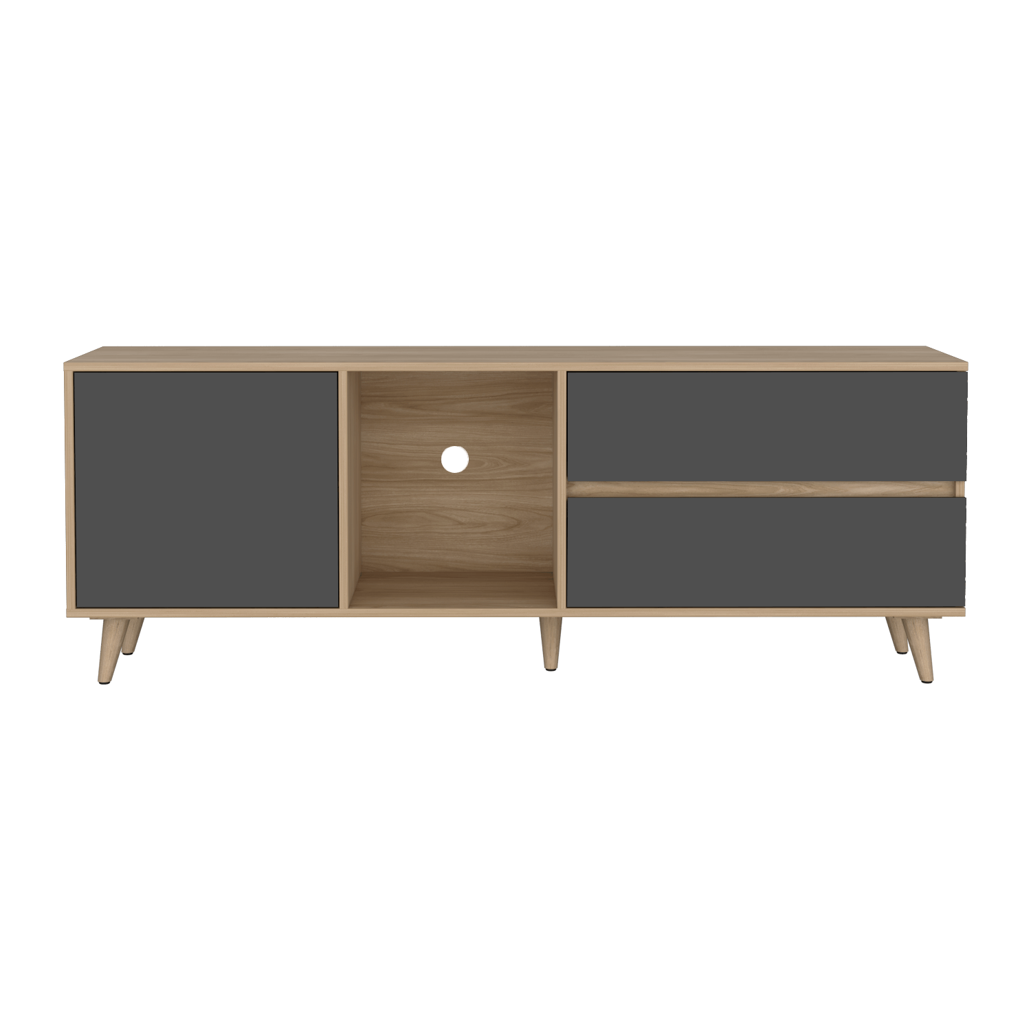 Rack para TV Salem 58X158X38 RTA Fresno Plomo - Imagen 5