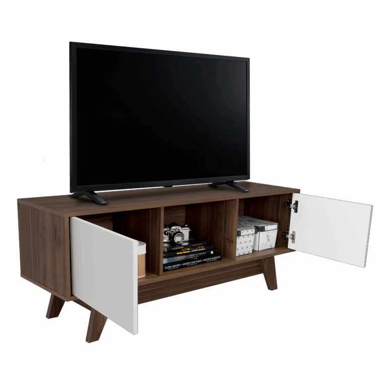 Rack para TV 55'' Romero Finlandek Gales Blanco