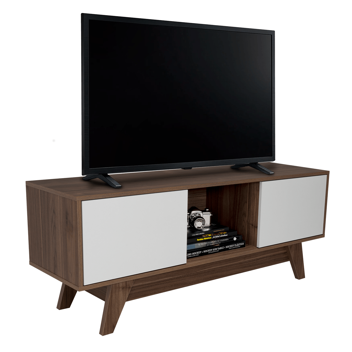 Rack para TV 55'' Romero Finlandek Gales Blanco - Imagen 3