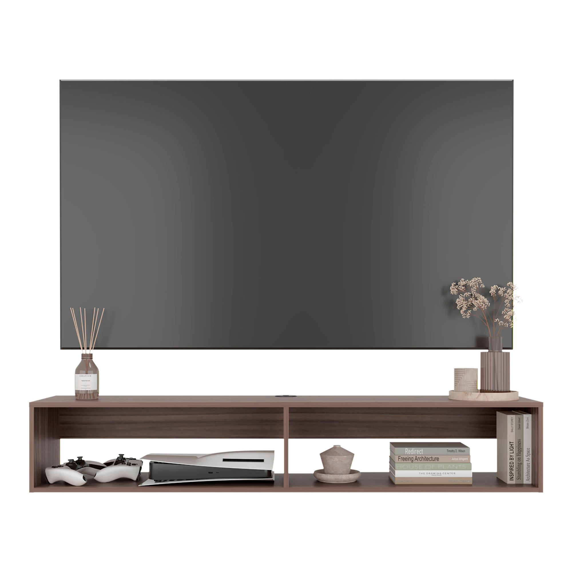 Rack Tv Flotante 26X150X32 RTA Avellana - Imagen 3