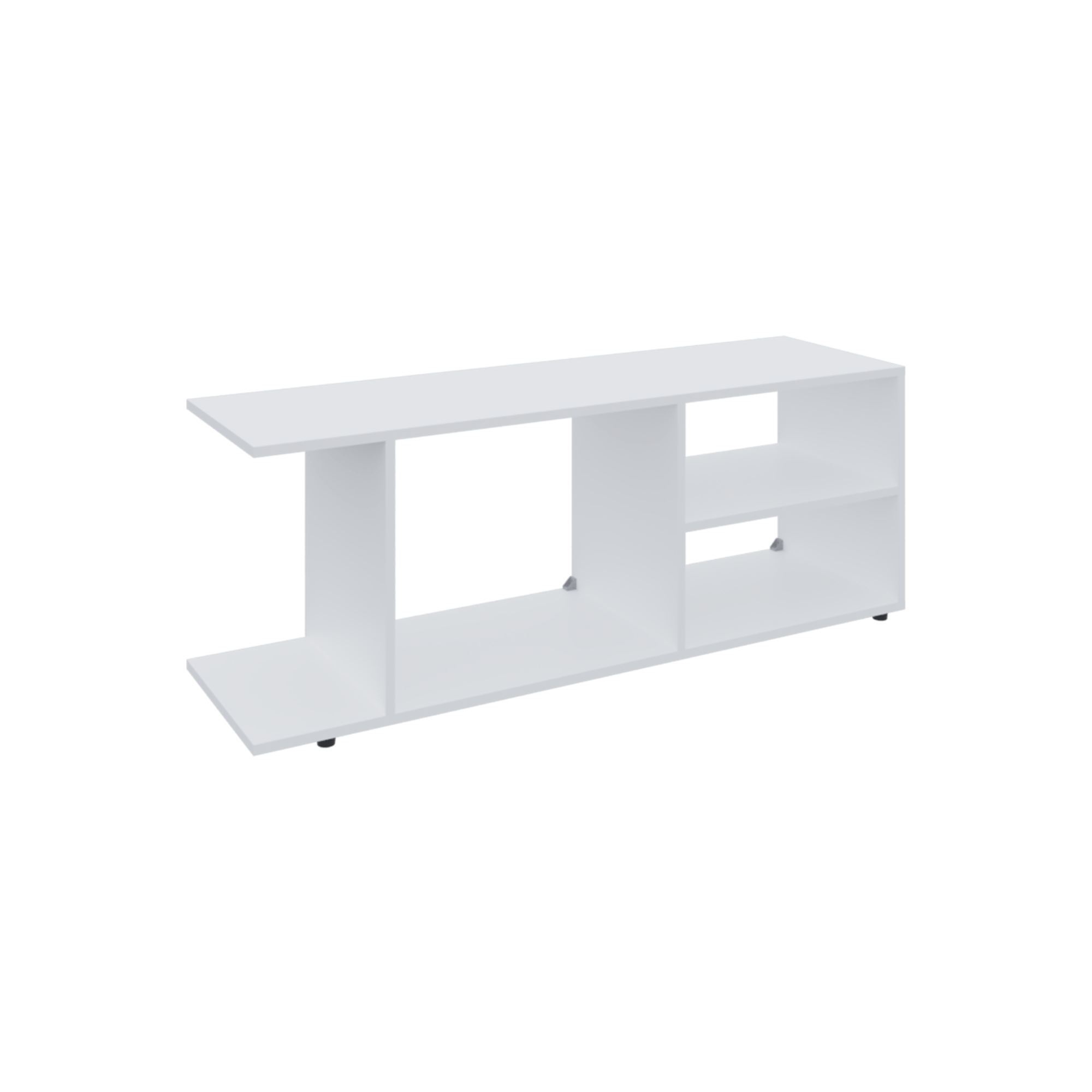 Rack de TV 50'' GoodWood 45X120X34 RTA Blanco ZF - Imagen 5