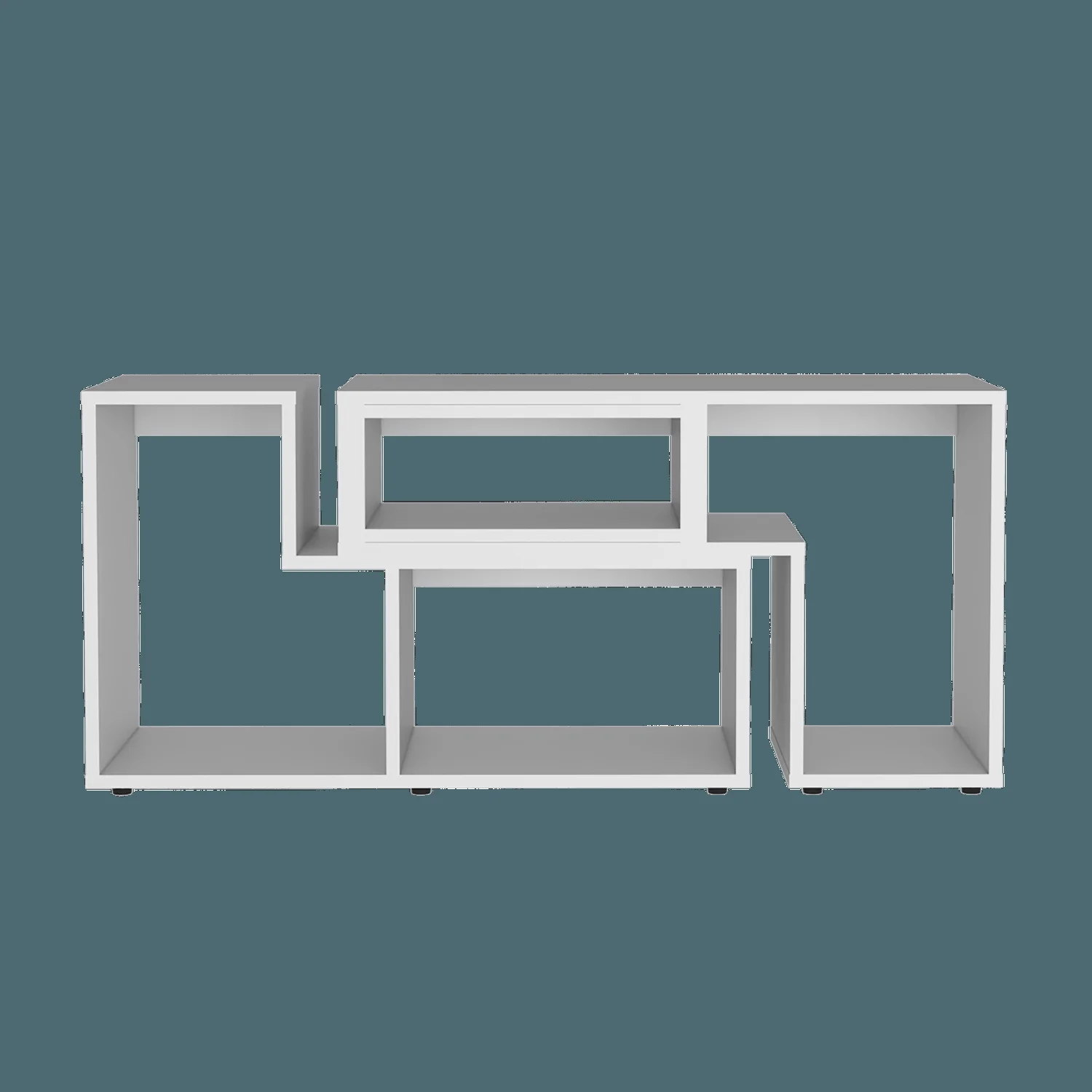 Rack TV Extensible Beijing RTA Blanco - Imagen 2