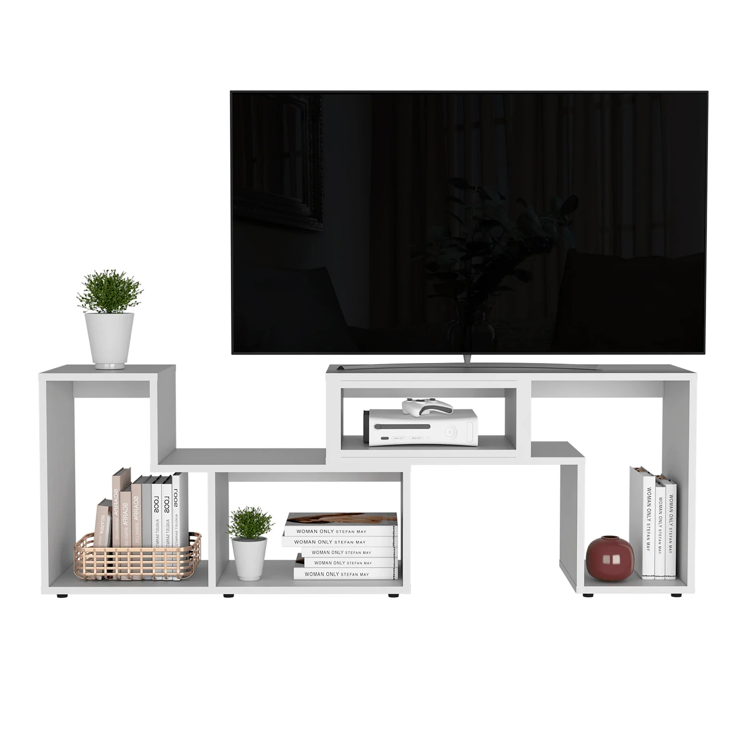 Rack TV Extensible Beijing RTA Blanco - Imagen 5