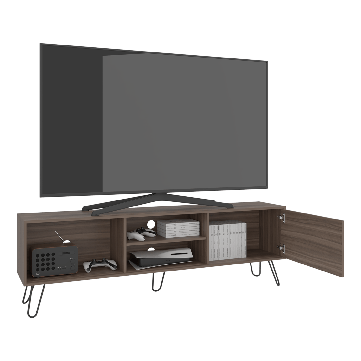 Mueble Rack Para TV Andorra 180 Avellana - Imagen 3