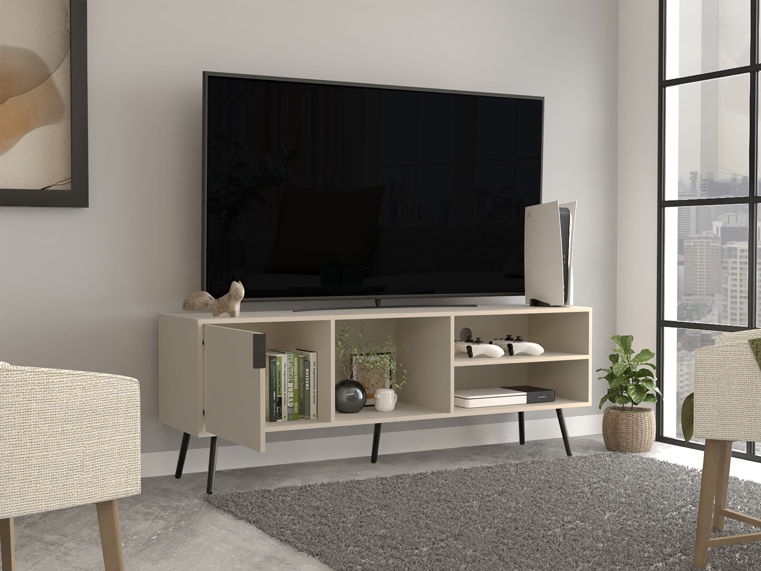 Rack para TV 65'' Vulcan 58X160 RTA Capri - Imagen 3