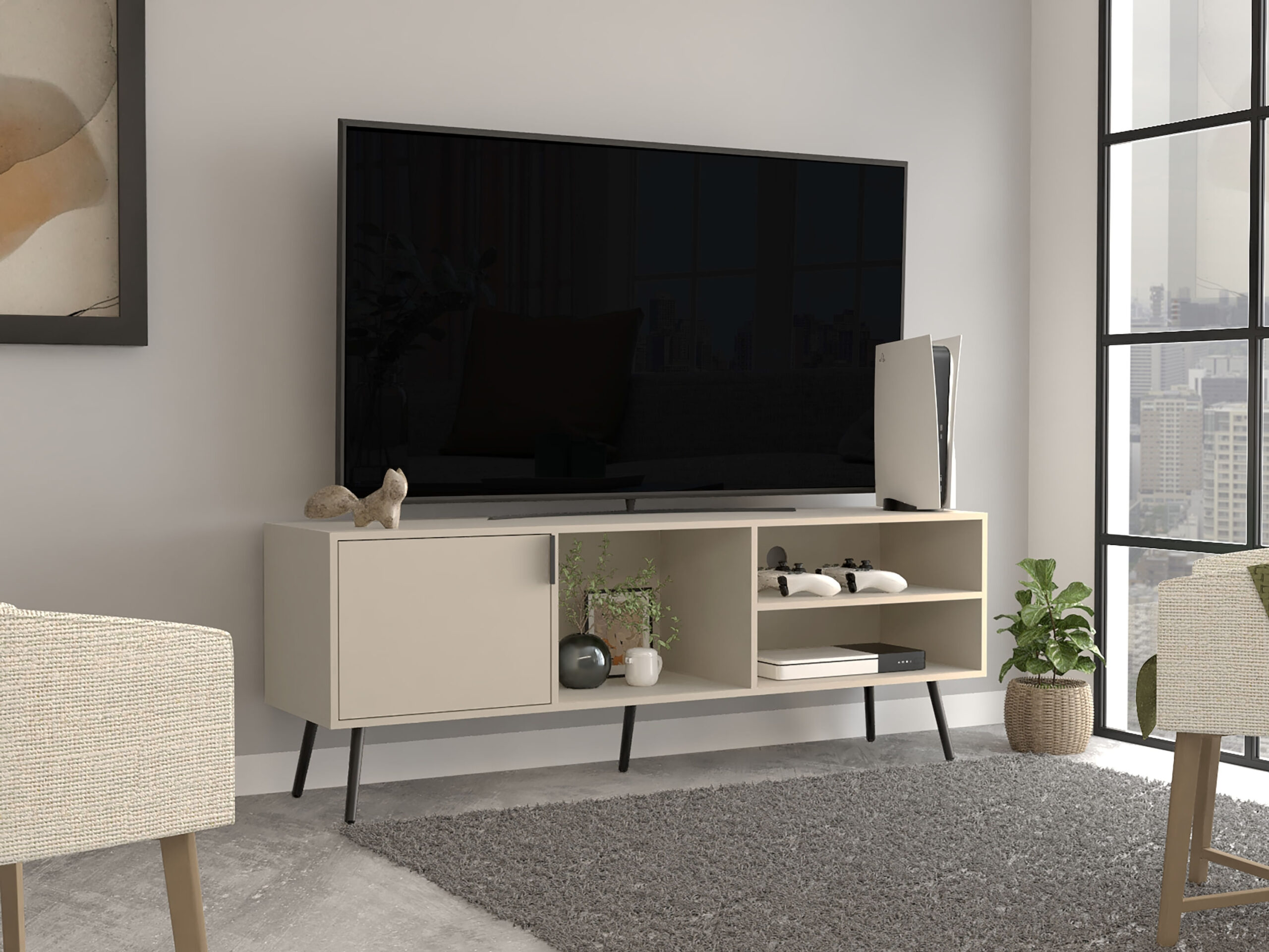 Rack para TV 65'' Vulcan 58X160 RTA Capri - Imagen 4
