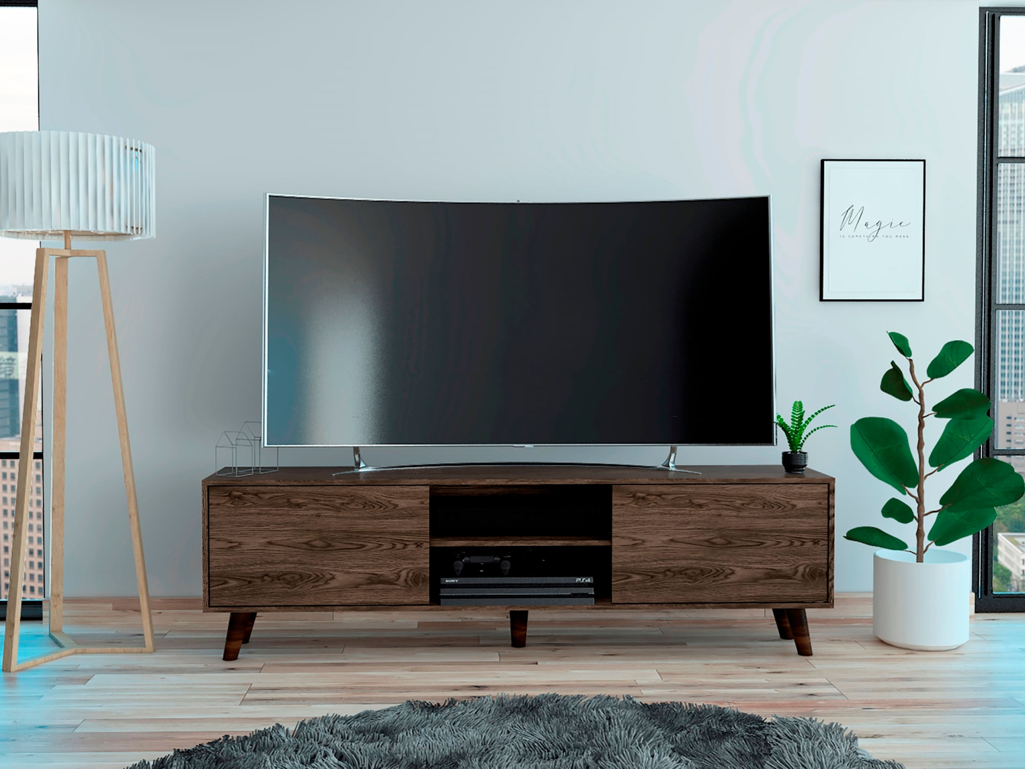 Rack para TV 80'' Z 180 2P RTA Milan - Imagen 5
