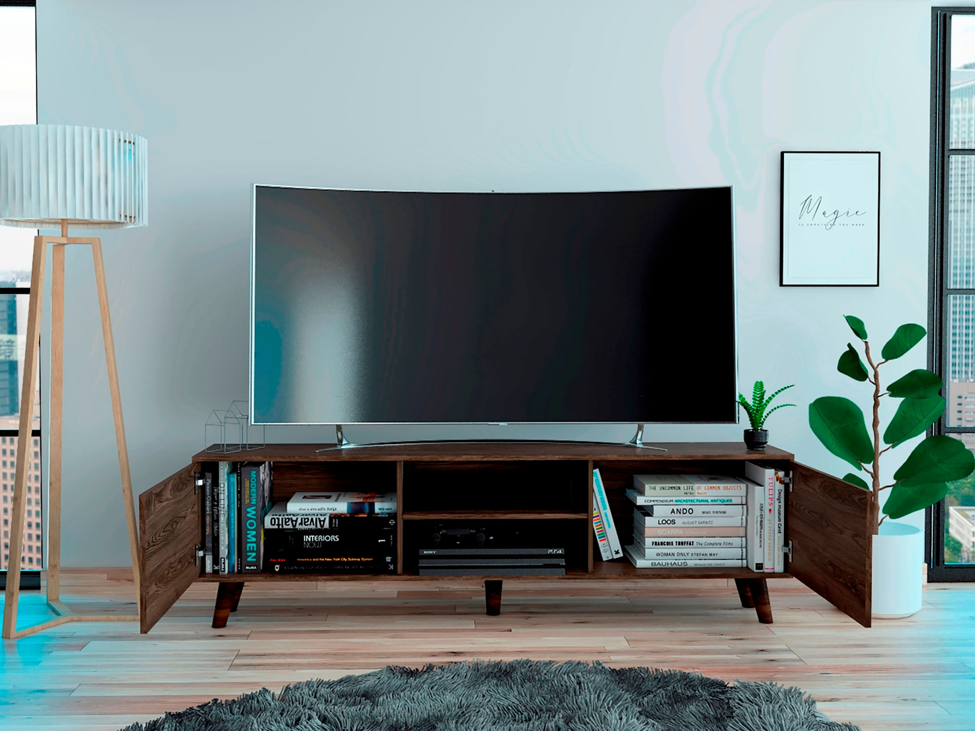 Rack para TV 80'' Z 180 2P RTA Milan - Imagen 6