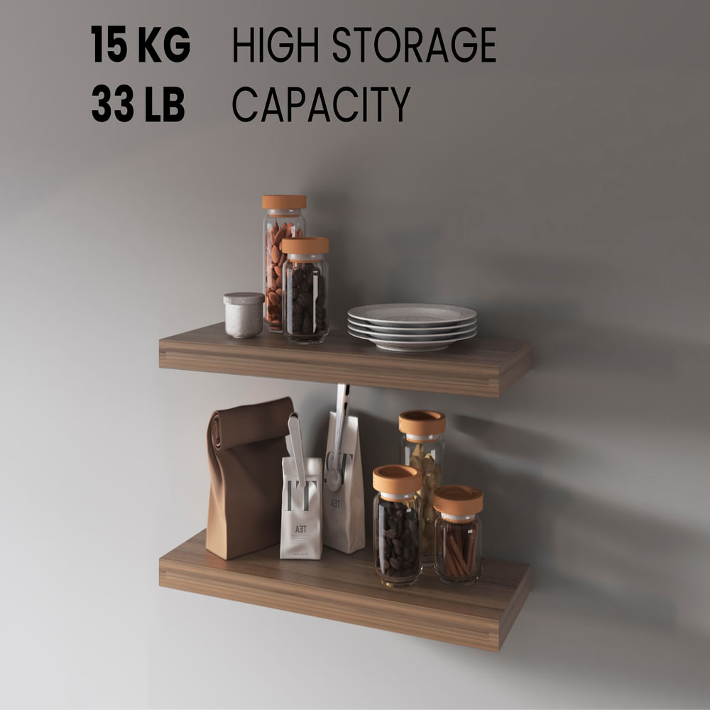 Repisa Flotante 3X80X25 RTA Café Espresso X2 Und ZF - Imagen 4