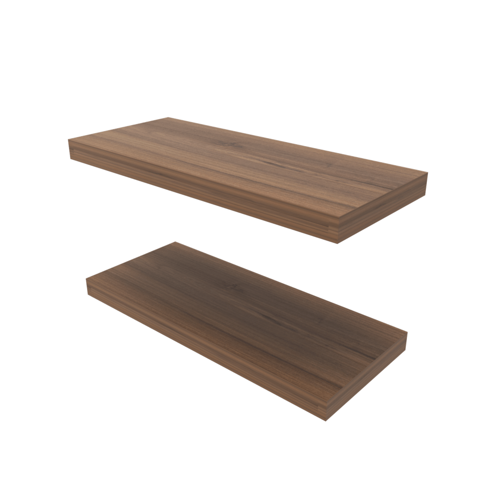 Repisa Flotante 3X80X25 RTA Café Espresso X2 Und ZF - Imagen 1