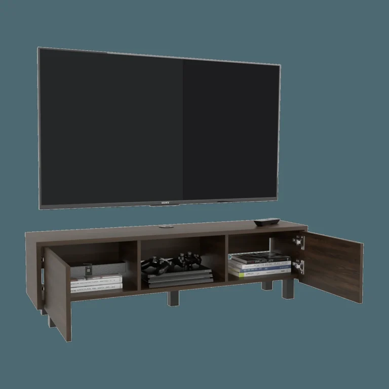 Repisa de Tv Glen Multifuncional 26X125X29 RTA Nogal Europeo