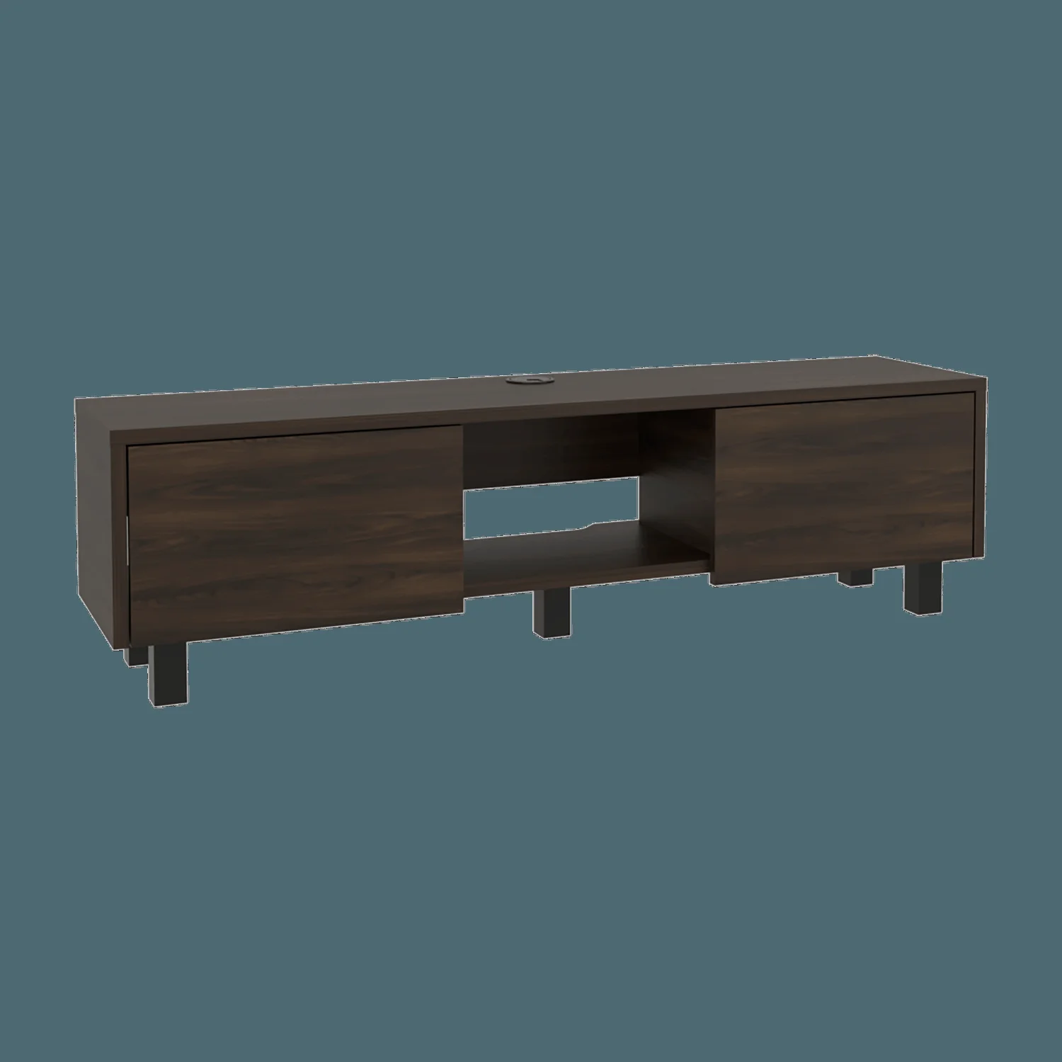 Repisa de Tv Glen Multifuncional 26X125X29 RTA Nogal Europeo - Imagen 6
