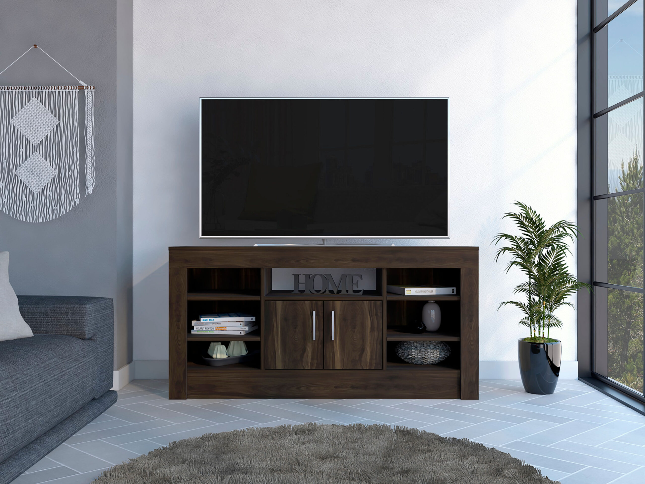 Rack para TV Romanzino RTA Nogal - Imagen 4
