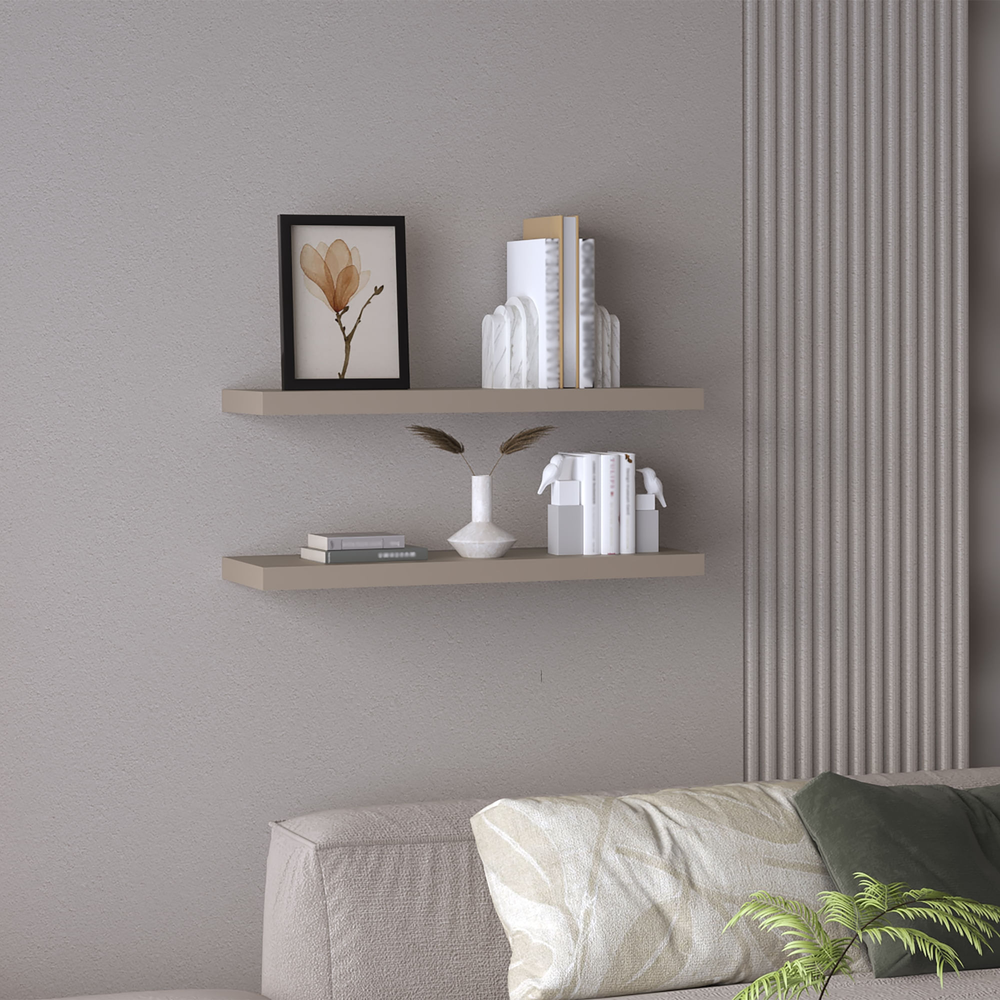Repisa Flotante 3X80X24 RTA Taupe ZF - Imagen 3