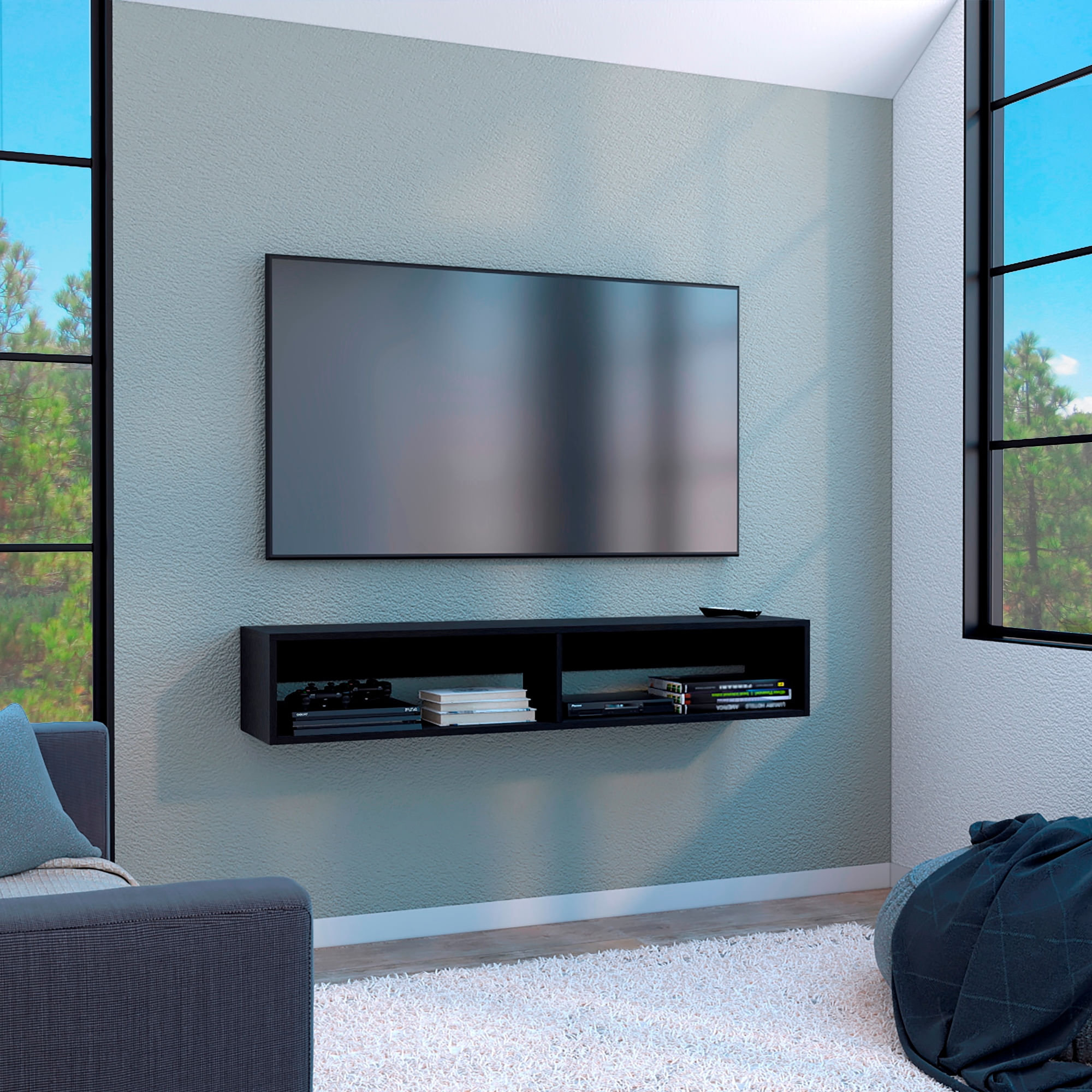 Rack TV 65'' Flotante 26X150 RTA Wengue - Imagen 2
