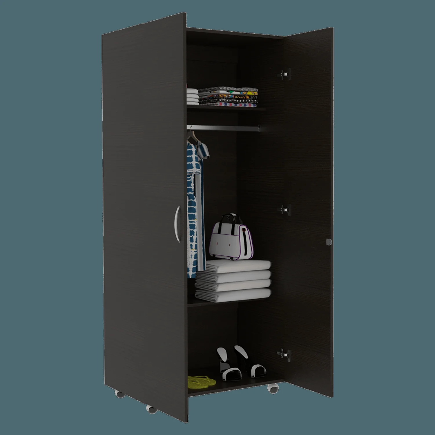 Ropero Hogar Basic 180 X 80 X 48 RTA Wengue - Imagen 5