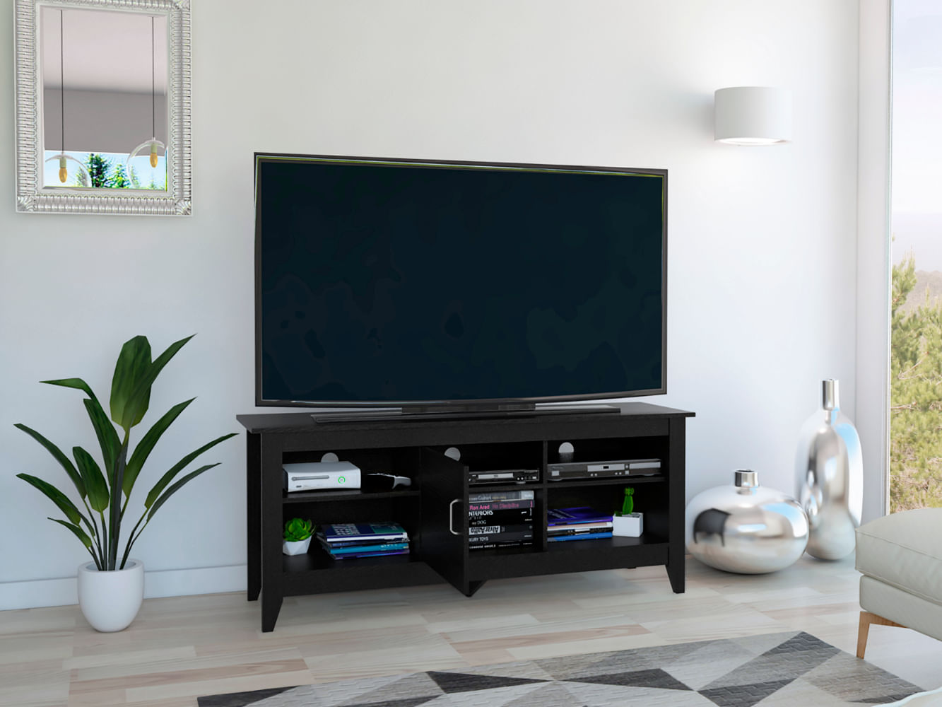 Rack Essential TV 65 Con Puerta Wengue - Imagen 3