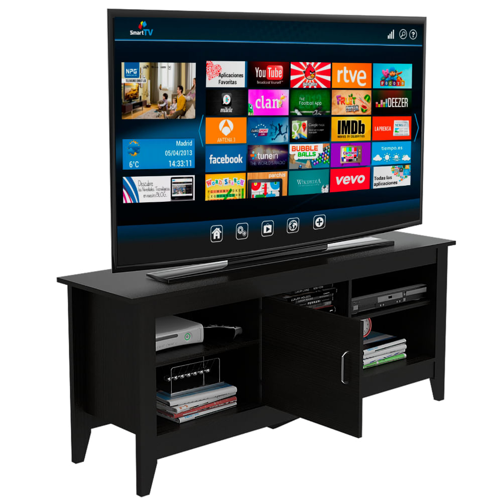 Rack Essential TV 65 Con Puerta Wengue - Imagen 1