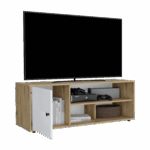 Rack de TV 55'' Noah RTA Macadamia Blanco