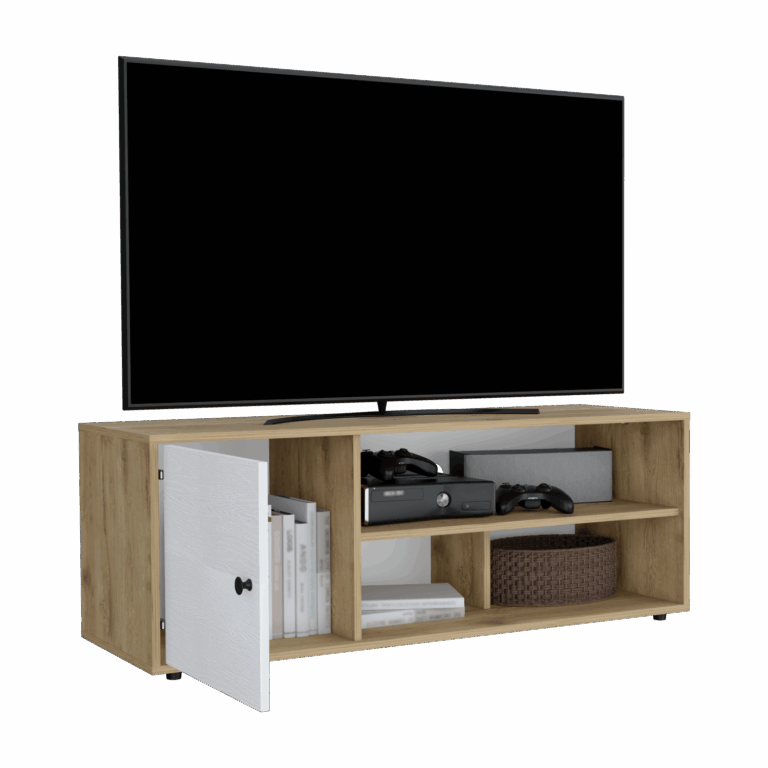 Rack de TV 55'' Noah RTA Macadamia Blanco