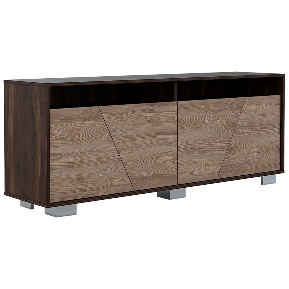 Rack Para TV Fraktal Nogal+Miel - Imagen 3
