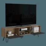 Rack para TV Vassel RTA Miel + Plomo