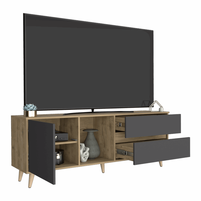 Rack Para TV 65'' Salem RTA Macadamia Plomo