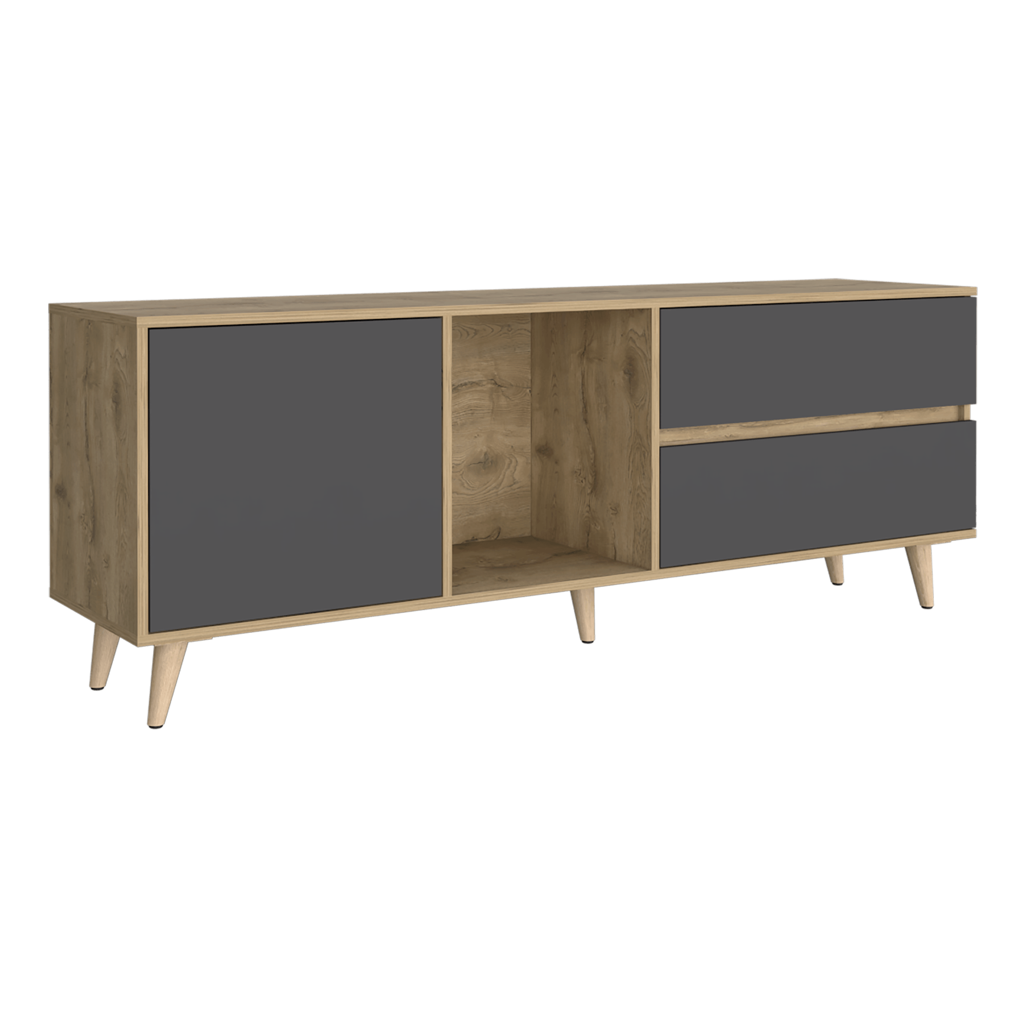 Rack Para TV 65'' Salem RTA Macadamia Plomo - Imagen 5