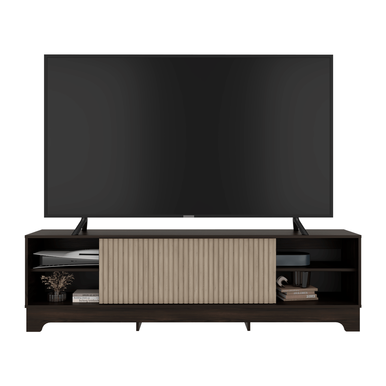 Mueble de Entretenimiento Smith 75 52X180X36 RTA Nogal Roble Natural - Imagen 5