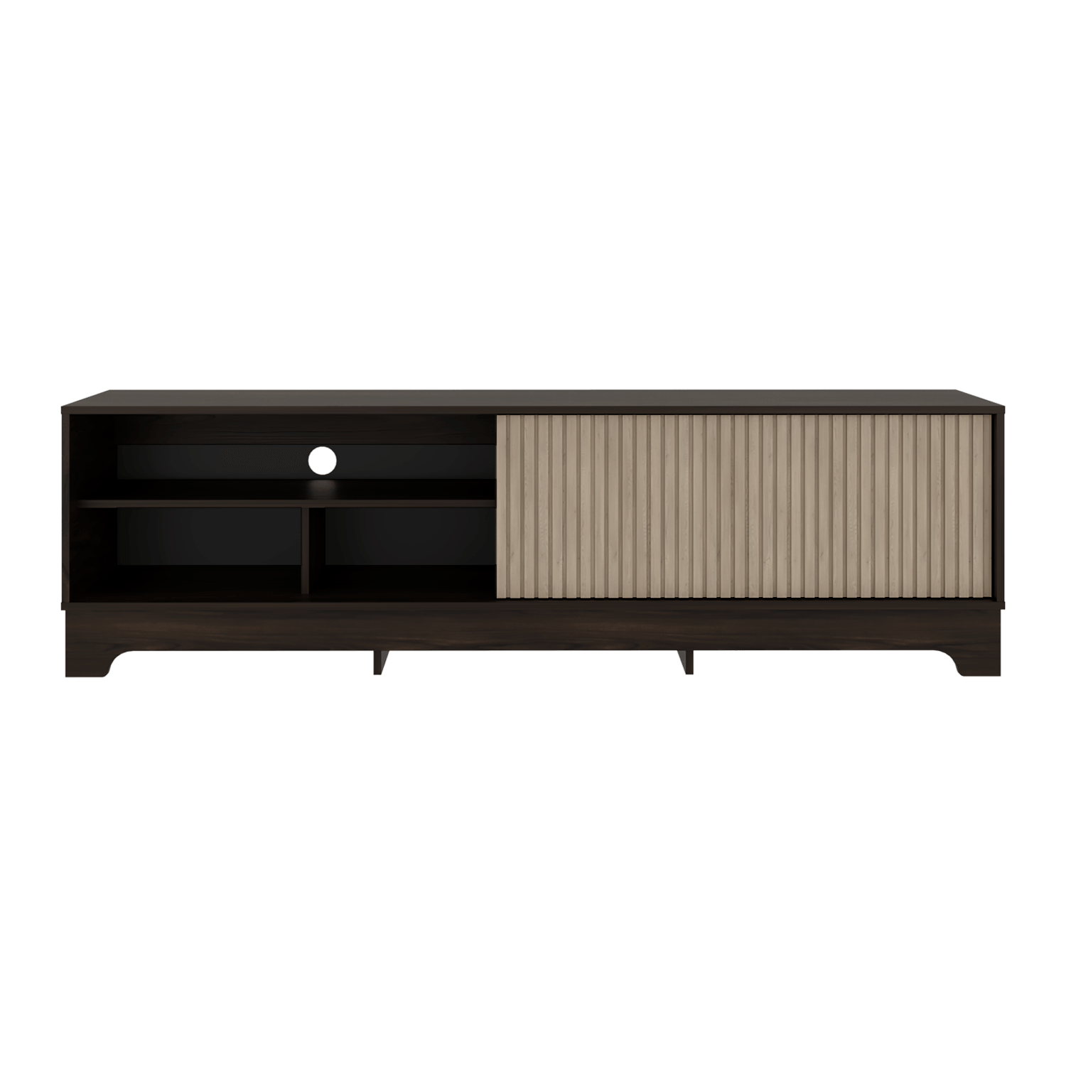 Mueble de Entretenimiento Smith 75 52X180X36 RTA Nogal Roble Natural - Imagen 7