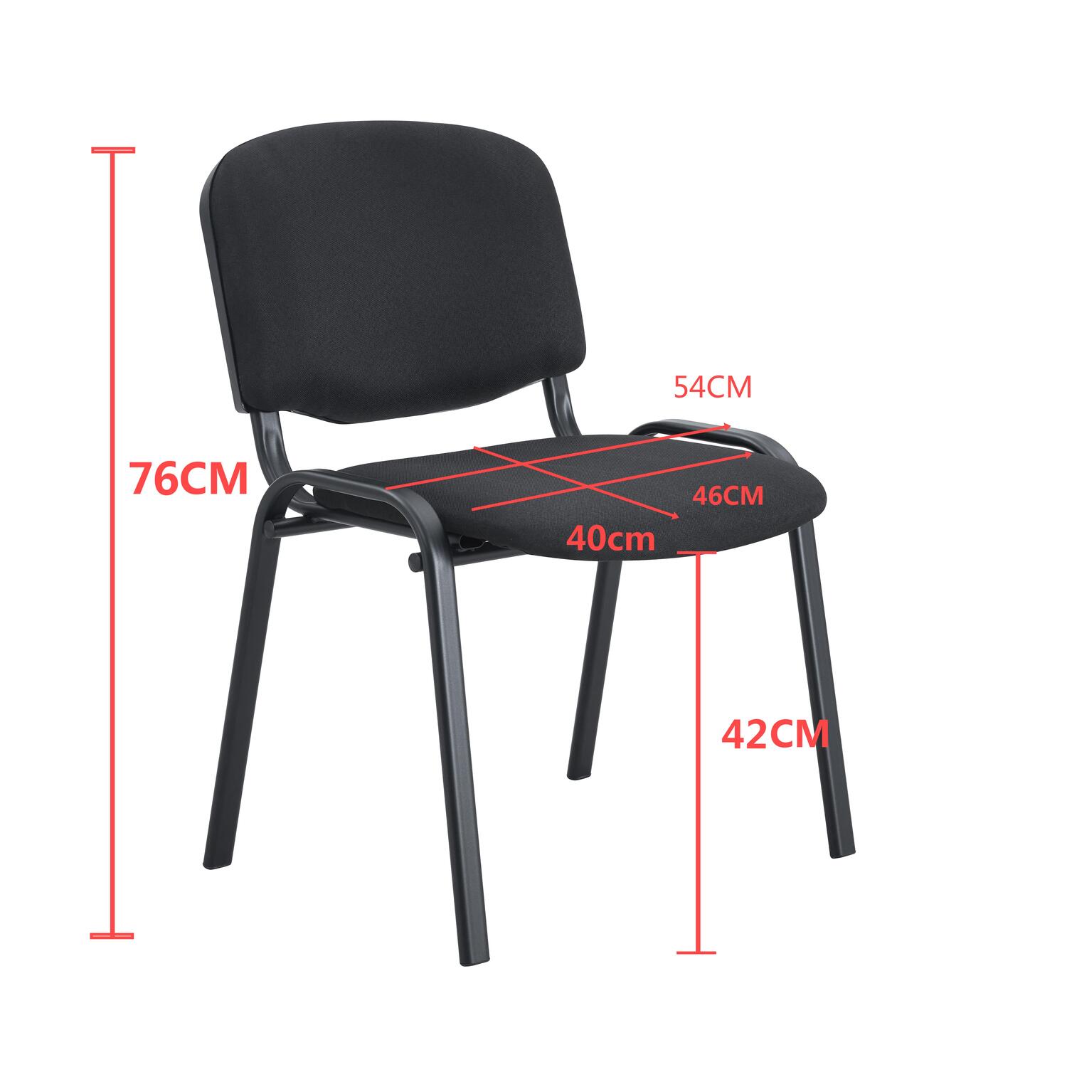 Set X5 Silla Interlocutura Sin Brazo BM-1105 77X54X59 RTA Negro - Imagen 5