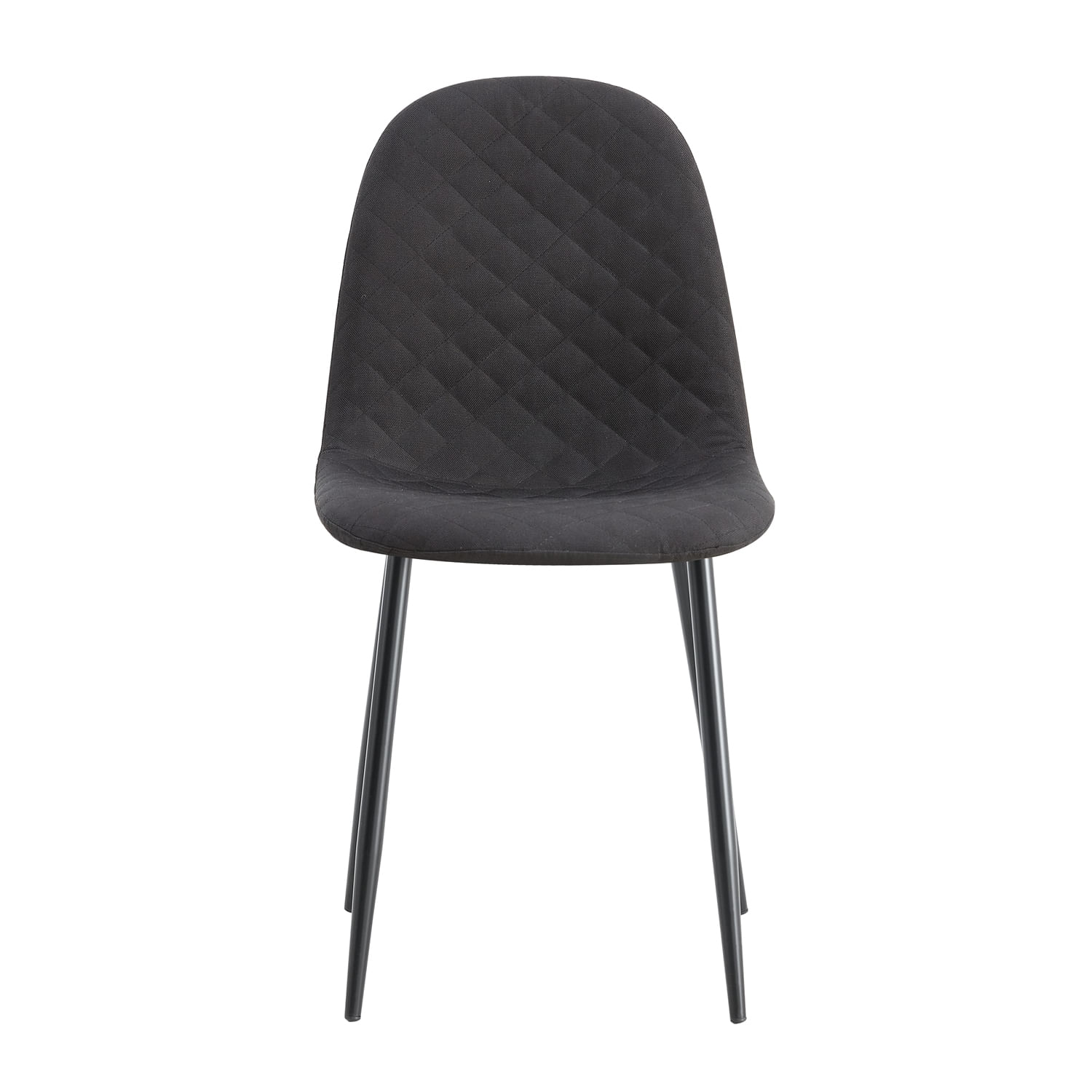 Set X2 Silla Comedor Jocob - BM-DC002 87X44X52 RTA Gris + Patas Negras - Imagen 2