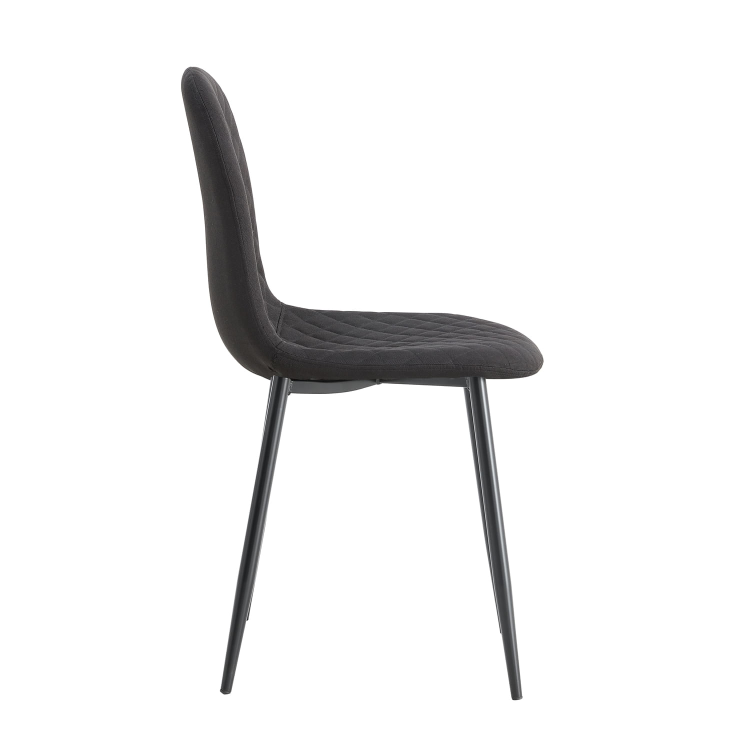 Set X2 Silla Comedor Jocob - BM-DC002 87X44X52 RTA Gris + Patas Negras - Imagen 3
