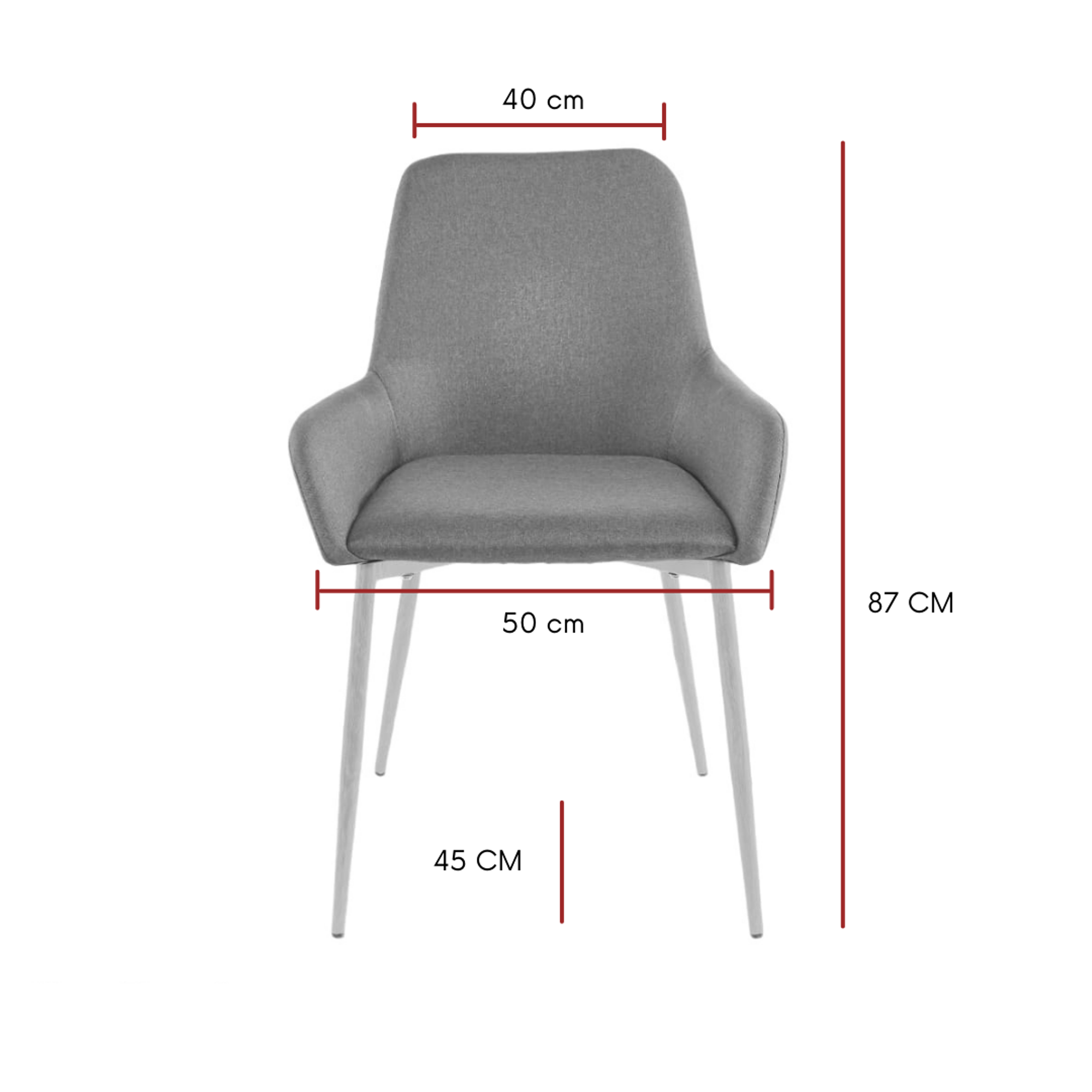 Sitial Concept Negra/Café Set X2 Unidades - Imagen 3