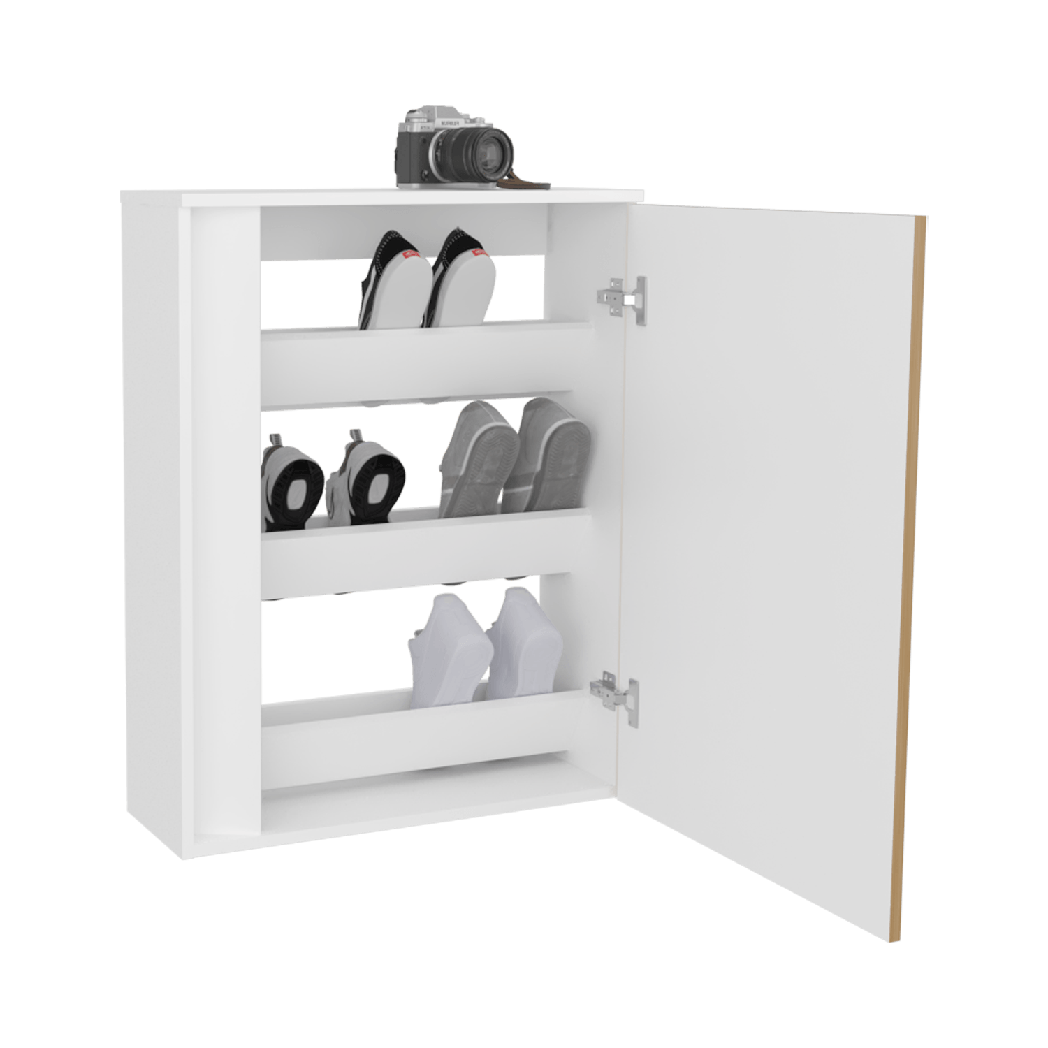Zapatero Dassel 80X63X22 RTA Blanco Fresno Eu - Imagen 1