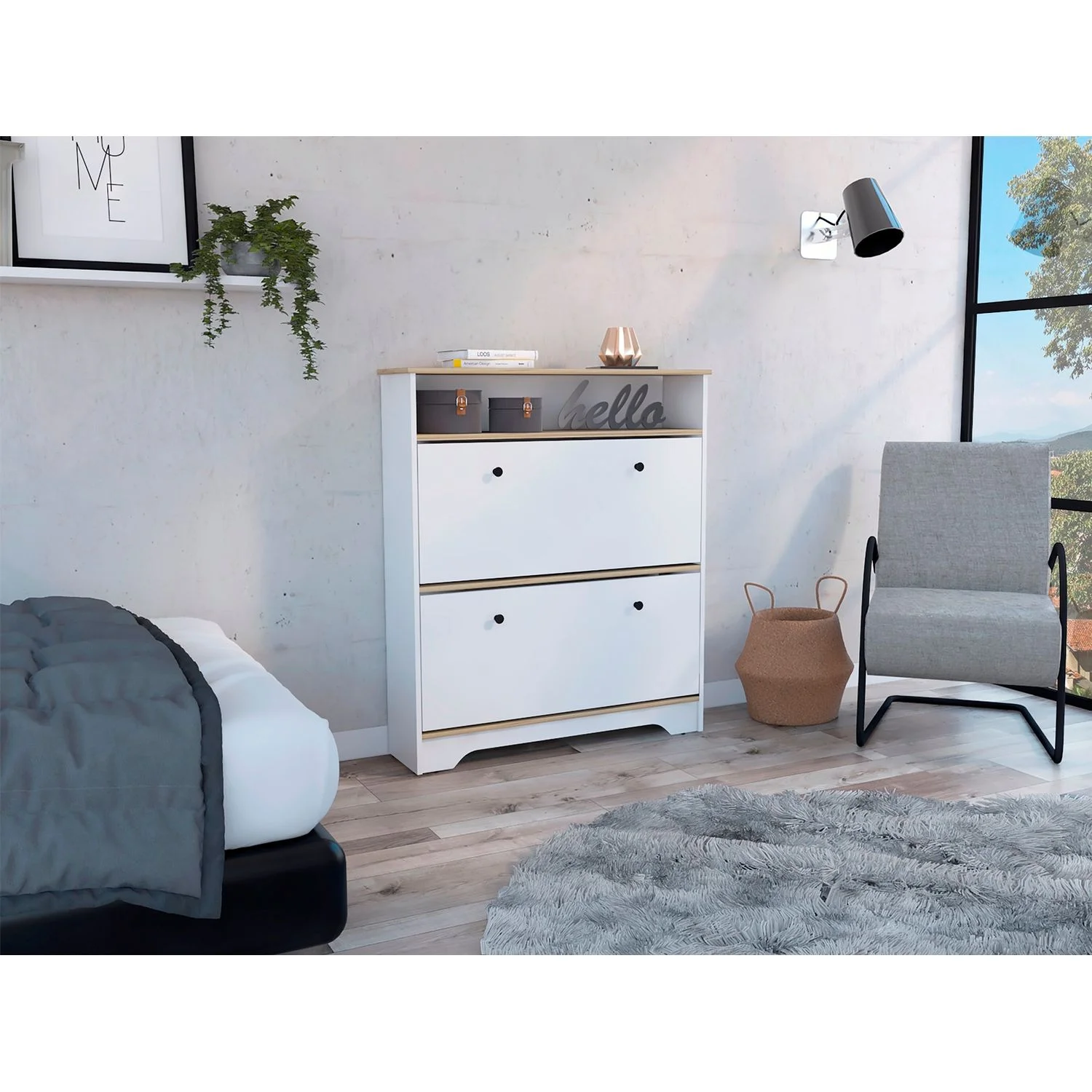 Comoda Zapatero Z 100 RTA Blanco Duna - Imagen 4