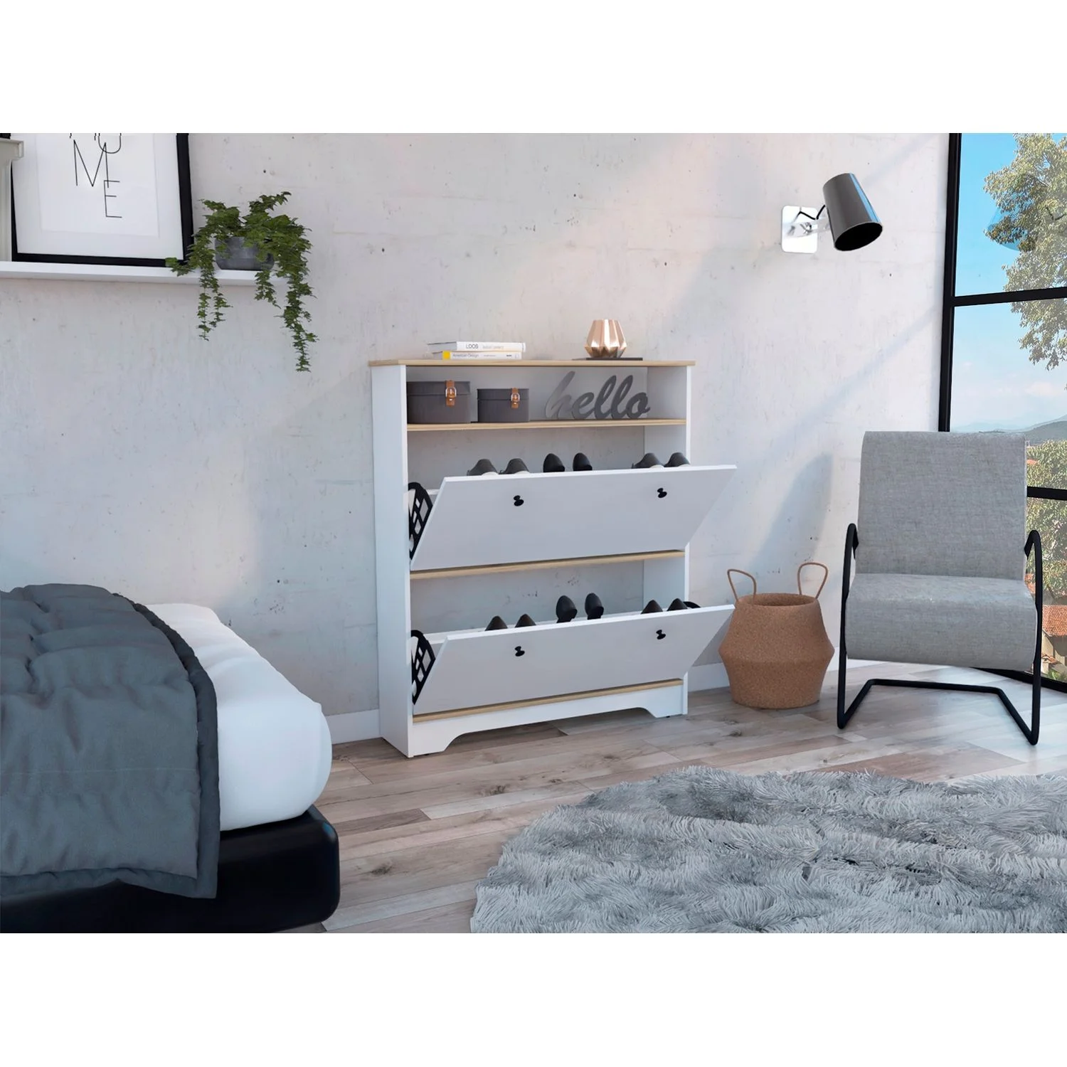 Comoda Zapatero Z 100 RTA Blanco Duna - Imagen 3