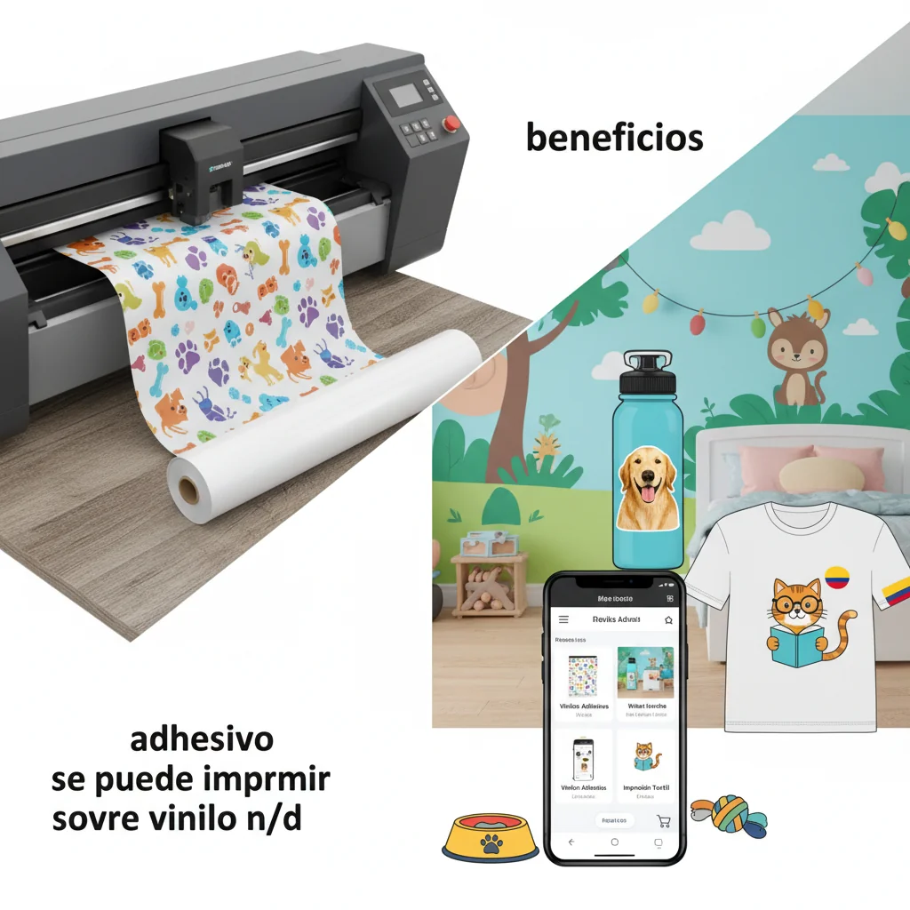 adhesivo se puede imprimir sobre vinilo n/d beneficios