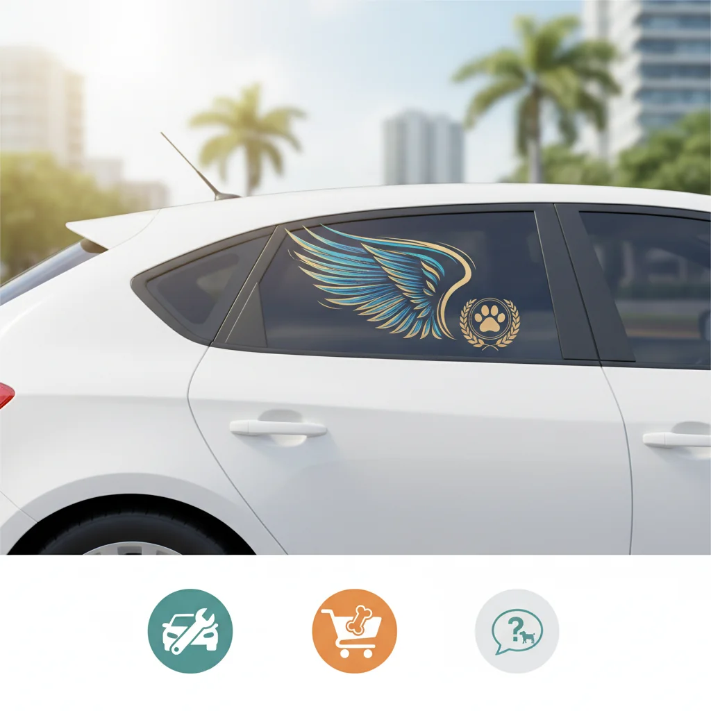 angel a bordo vinilo para carro n/d cómo elegir