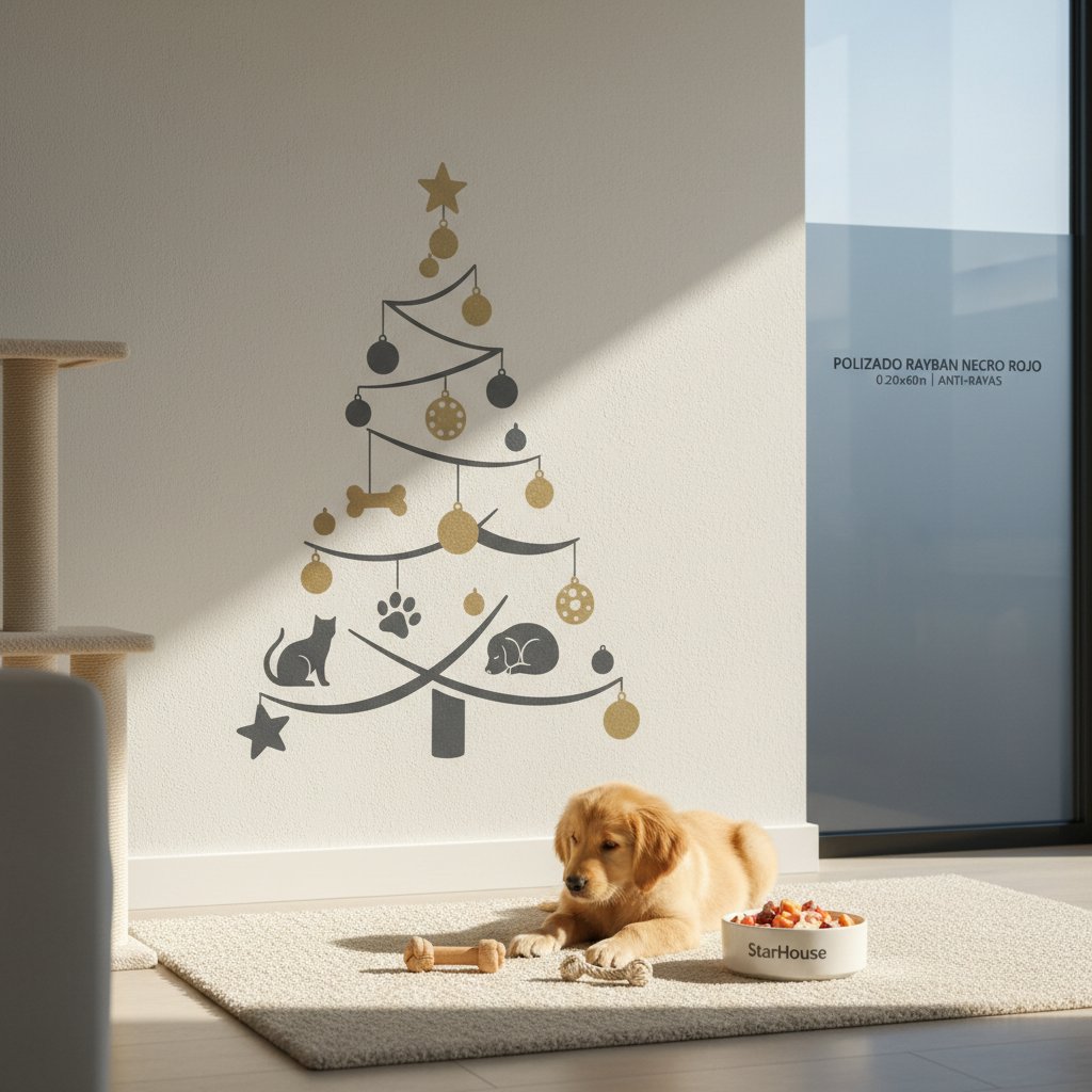 arbol de navidad vinilo decorativo n/d — alimento natural para mascotas en Colombia