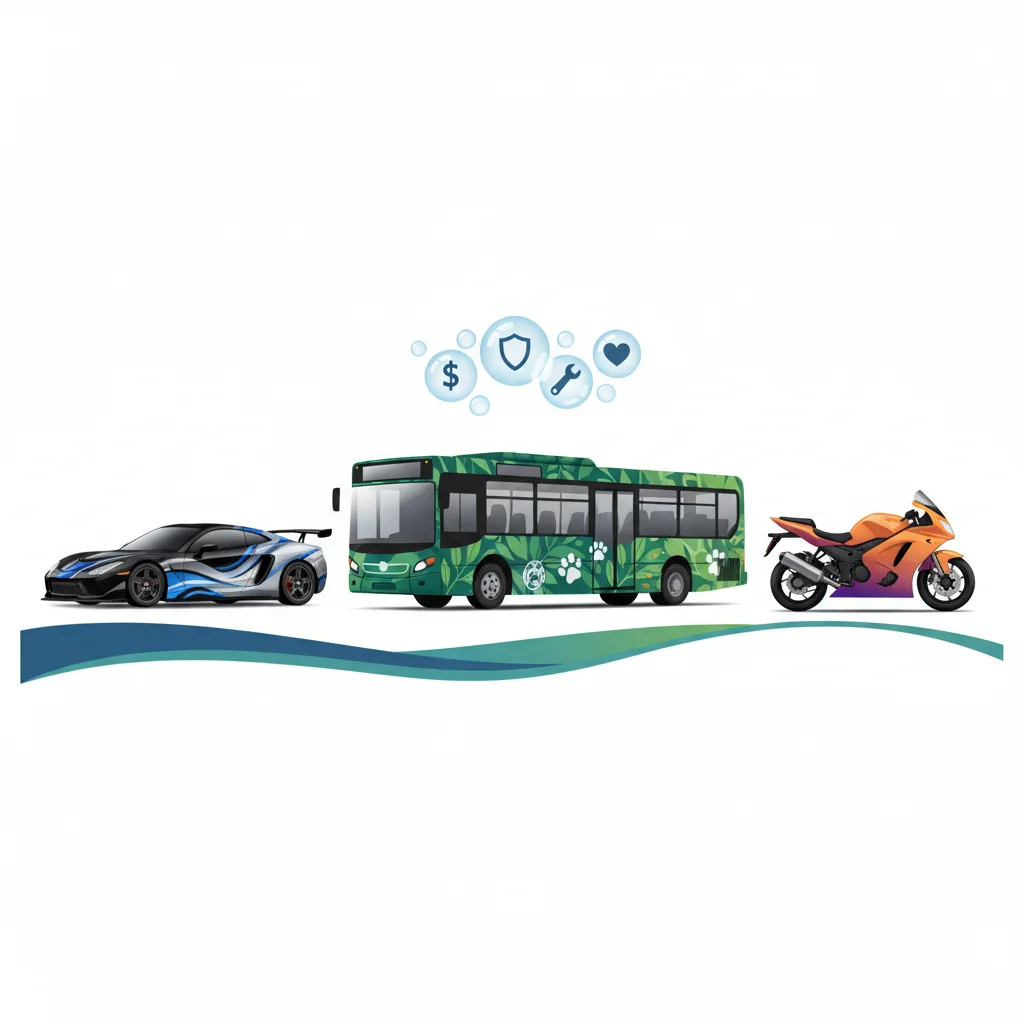 autos con vinilo bus moto n/d beneficios
