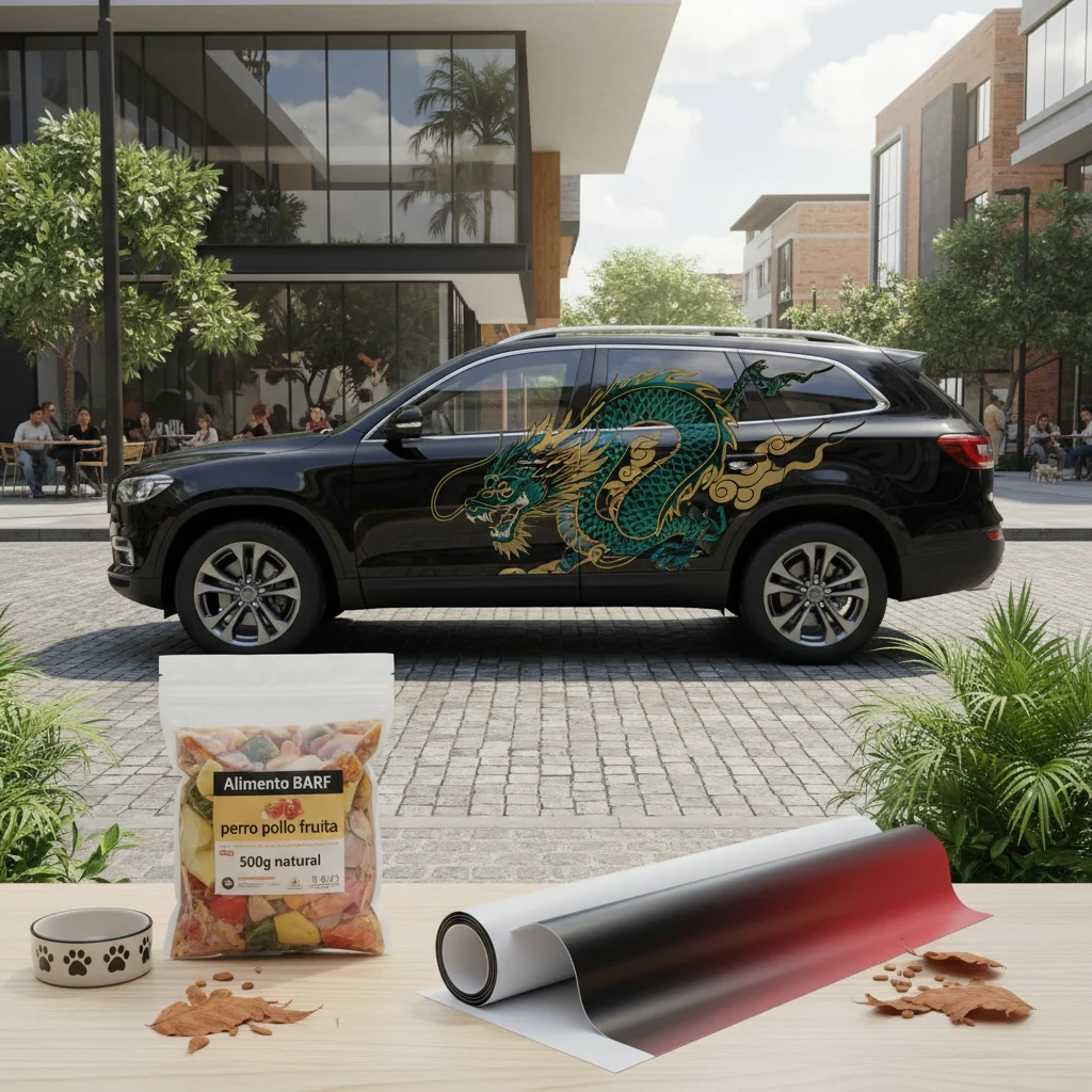 autos con vinilos de dragones n/d — alimento natural para mascotas en Colombia