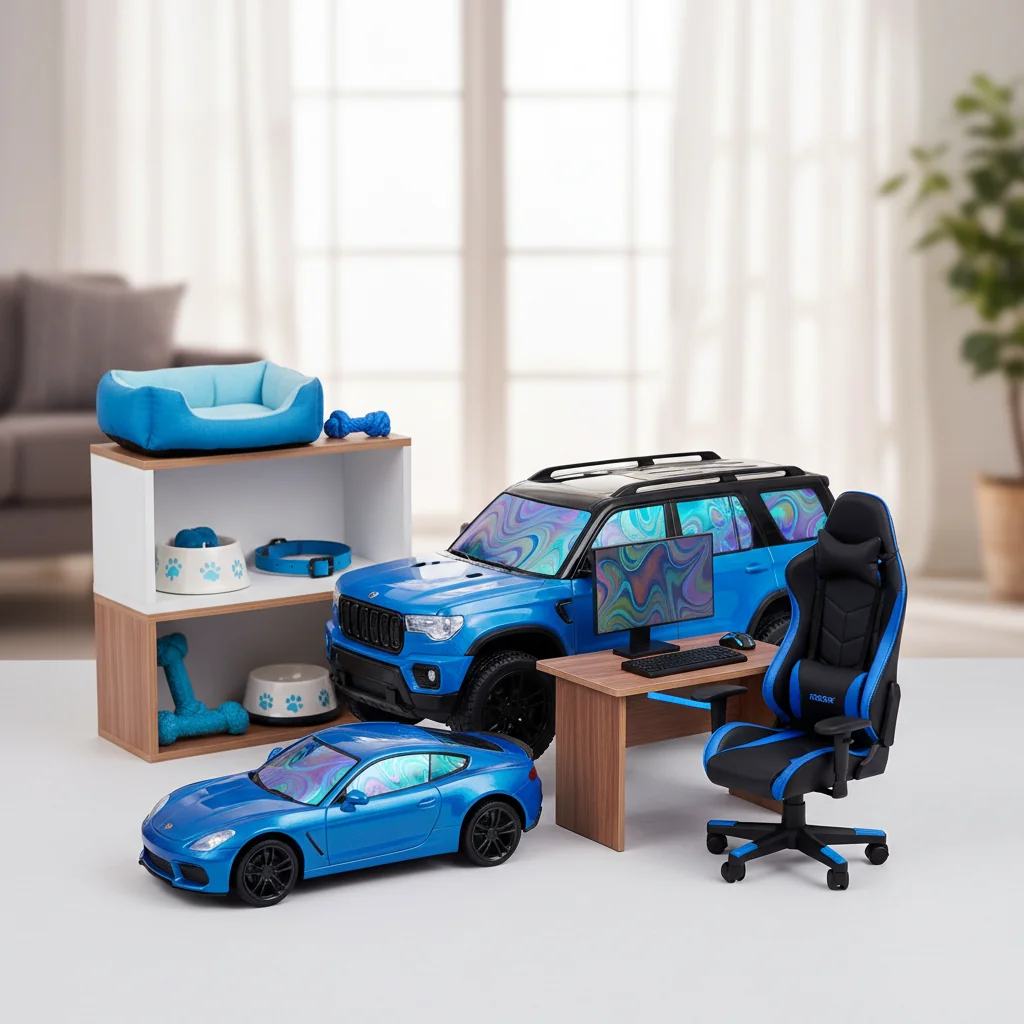 azul carros con vinilo en los bidrios n/d — alimento natural para mascotas en Colombia
