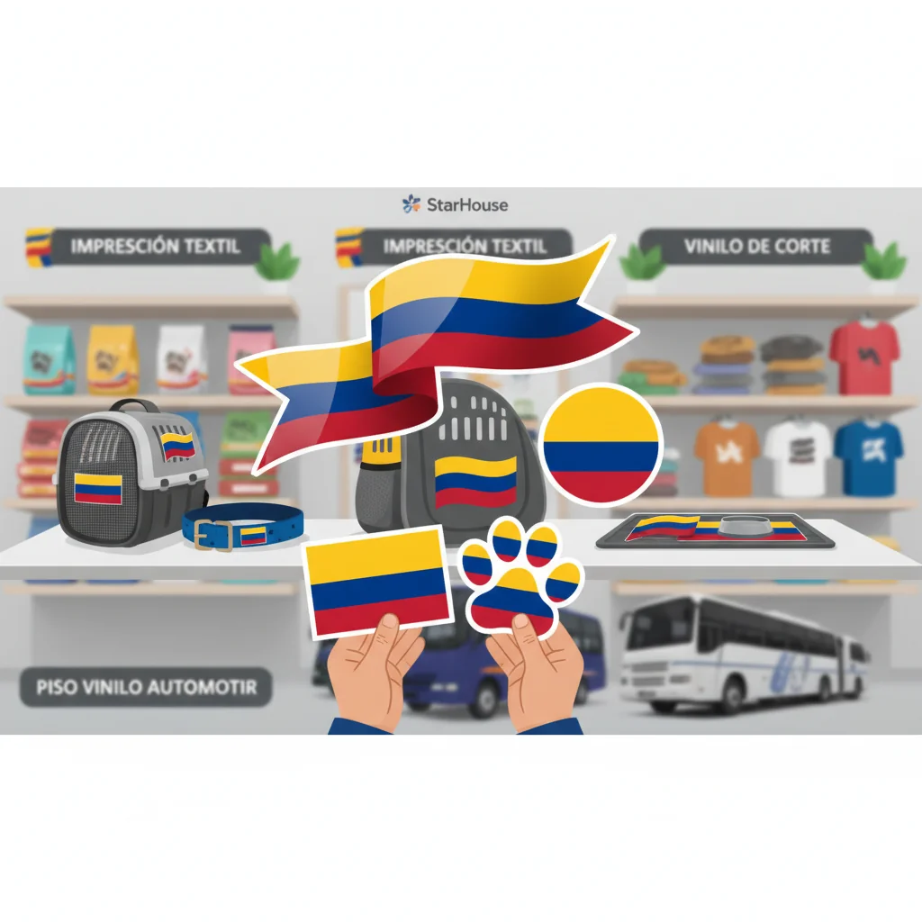 banderas de colombia en vinilo para n/d cómo elegir